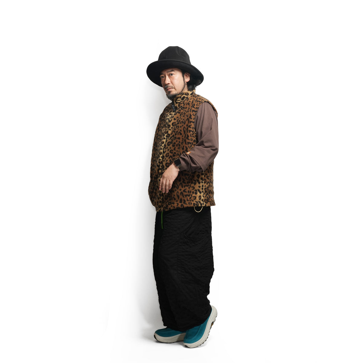 F48A_LEOPARD | Fleece Full Zip – Leopard | SPRING MOUNTAIN