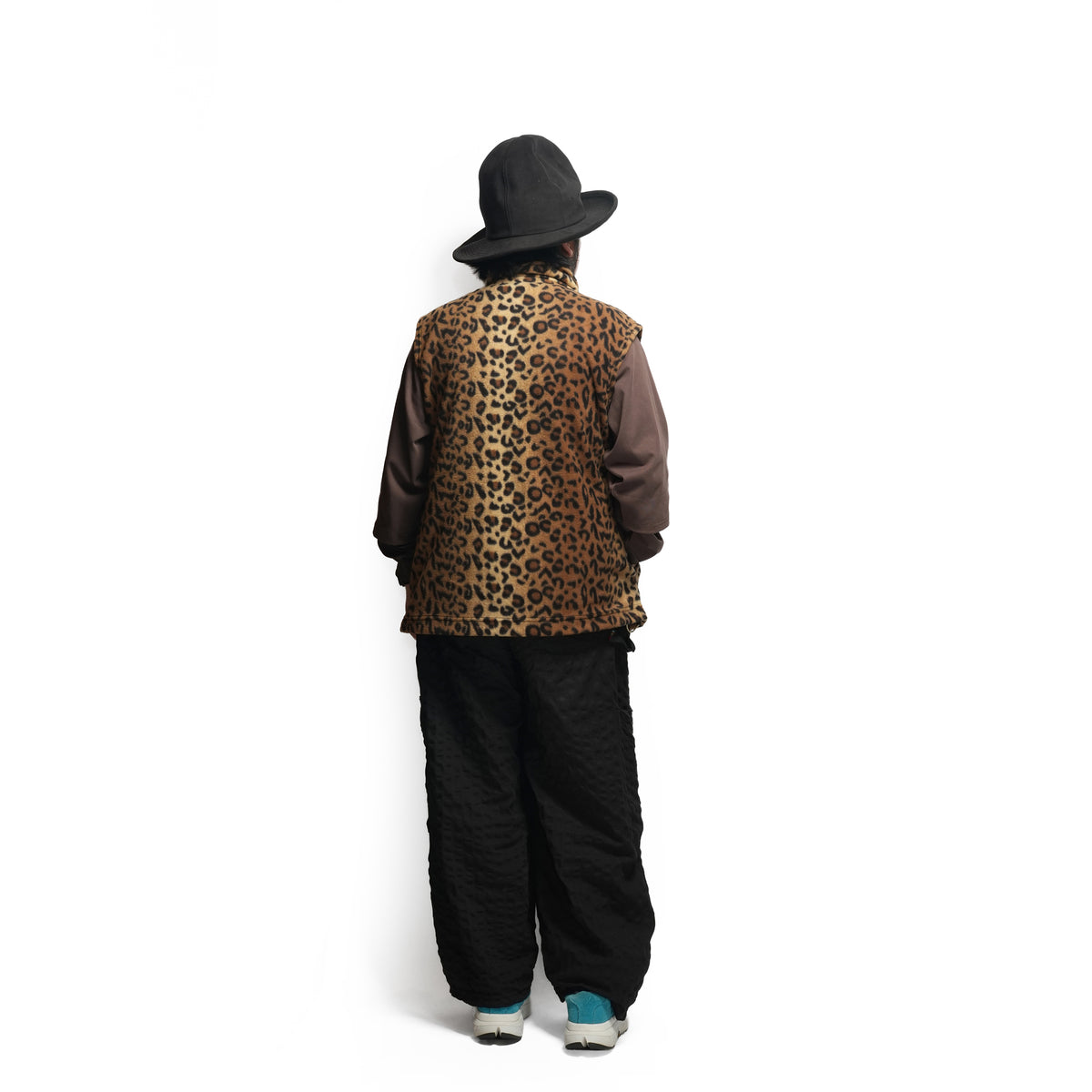 F01A |  Fleece Zip Vest – Leopard | SPRING MOUNTAIN