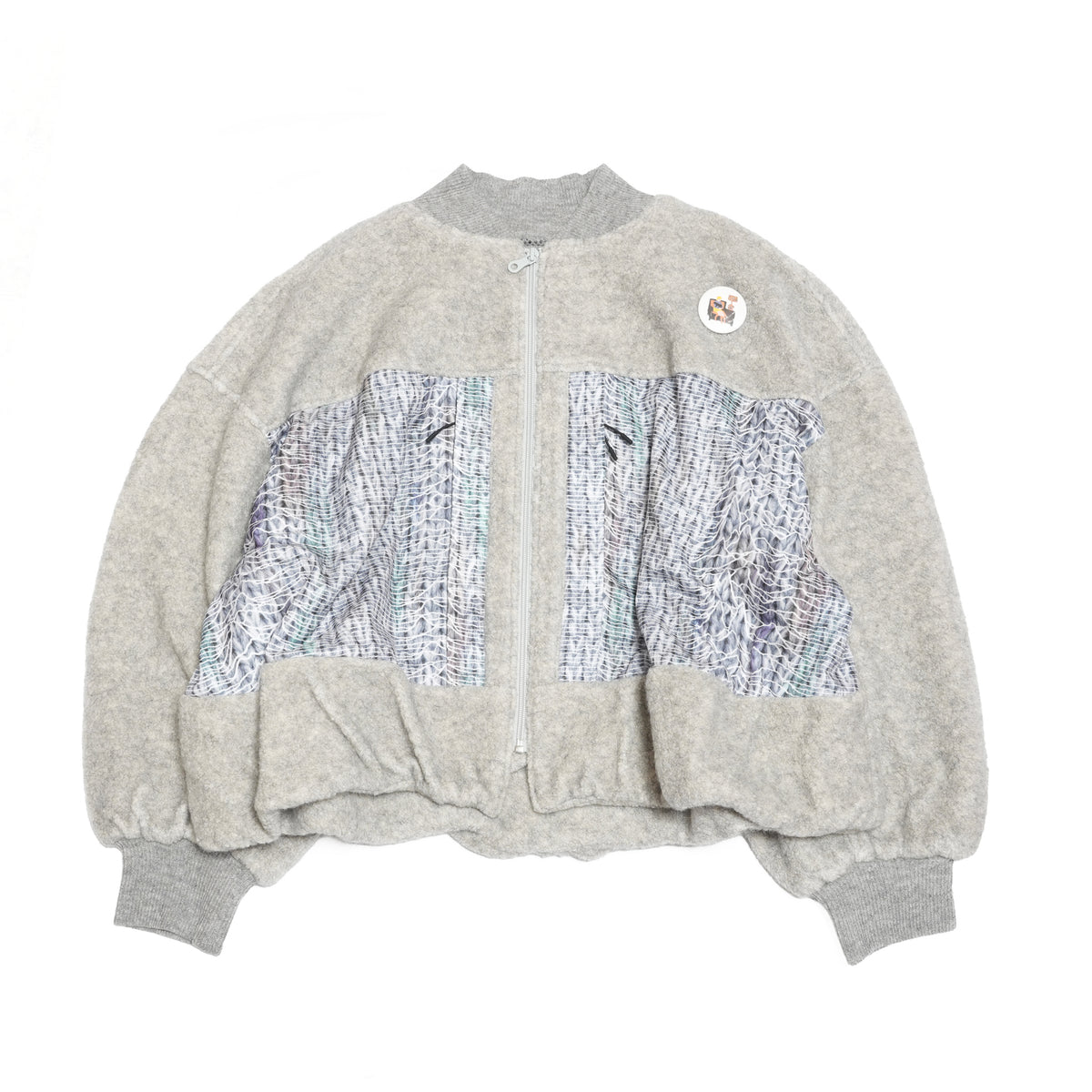 Outdoor Big Pocket Mix Blouson – Grey | BEDSIDEDRAMA