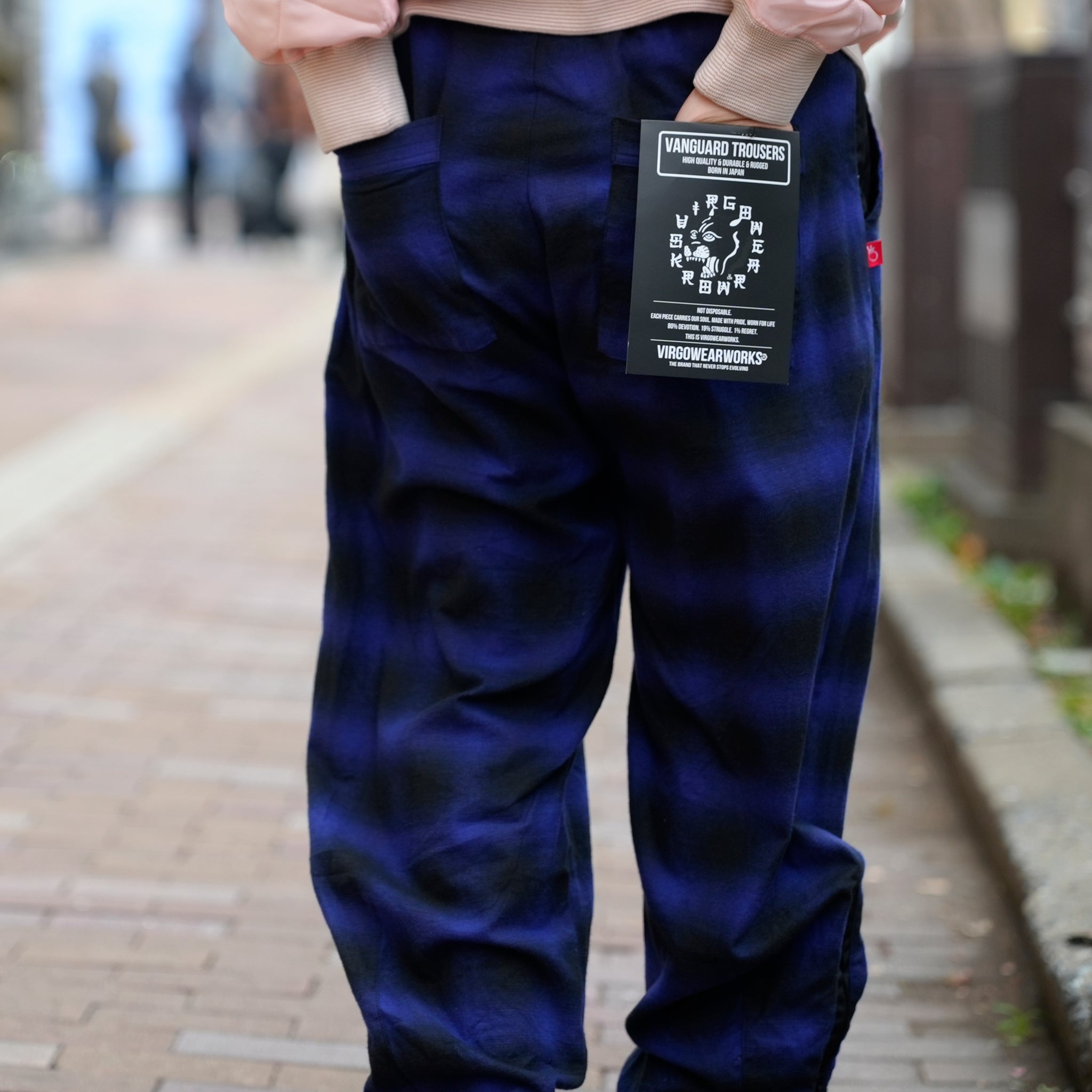 VG-PT-447 | BATTLECHECK OVERDRIVE PANTS | Color:Blue【VIRGOwearworks_ヴァルゴウェアワークス】