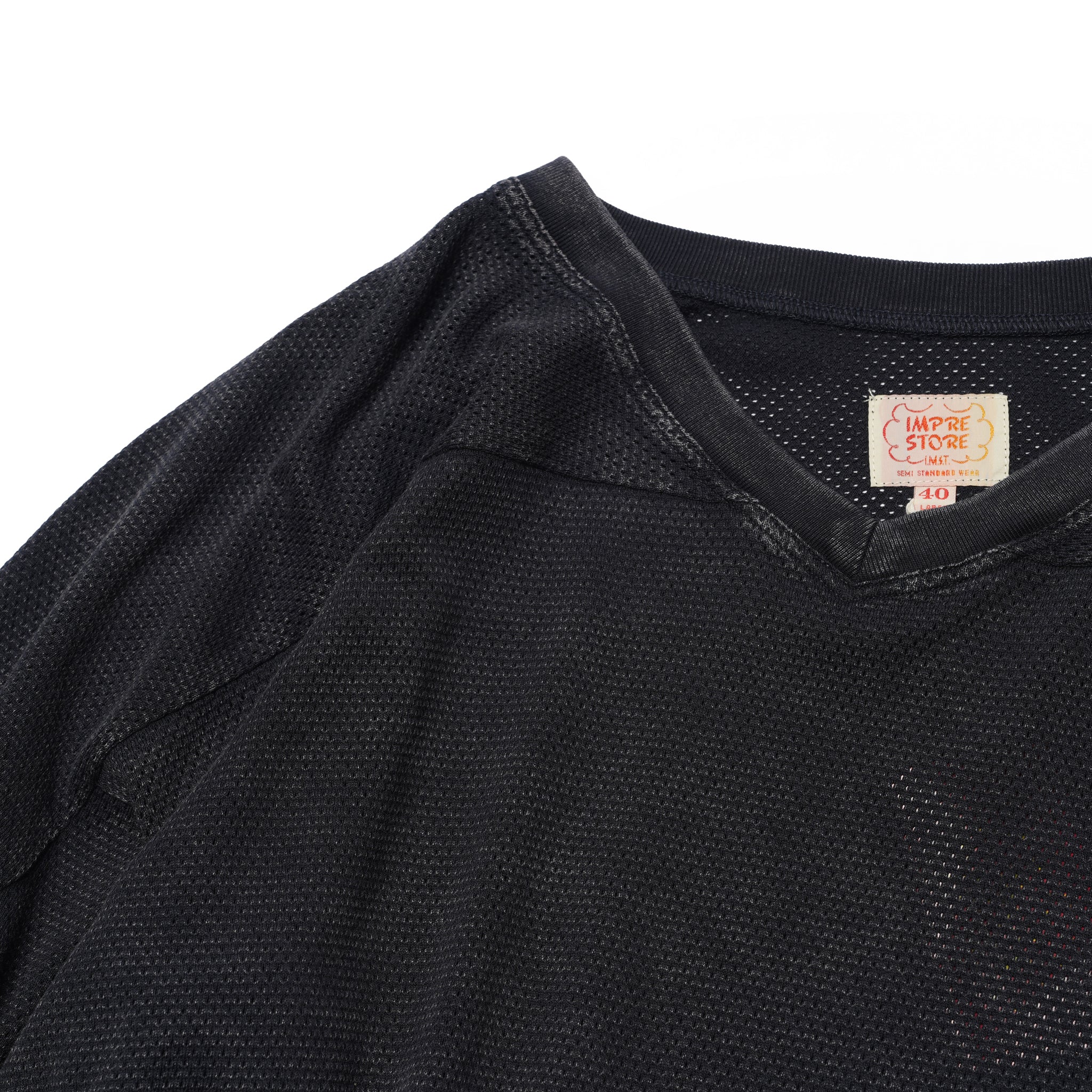 Duke-mesh t-cloth V.D_Hockey V-neck – Faded Navy | IMPRESTORE