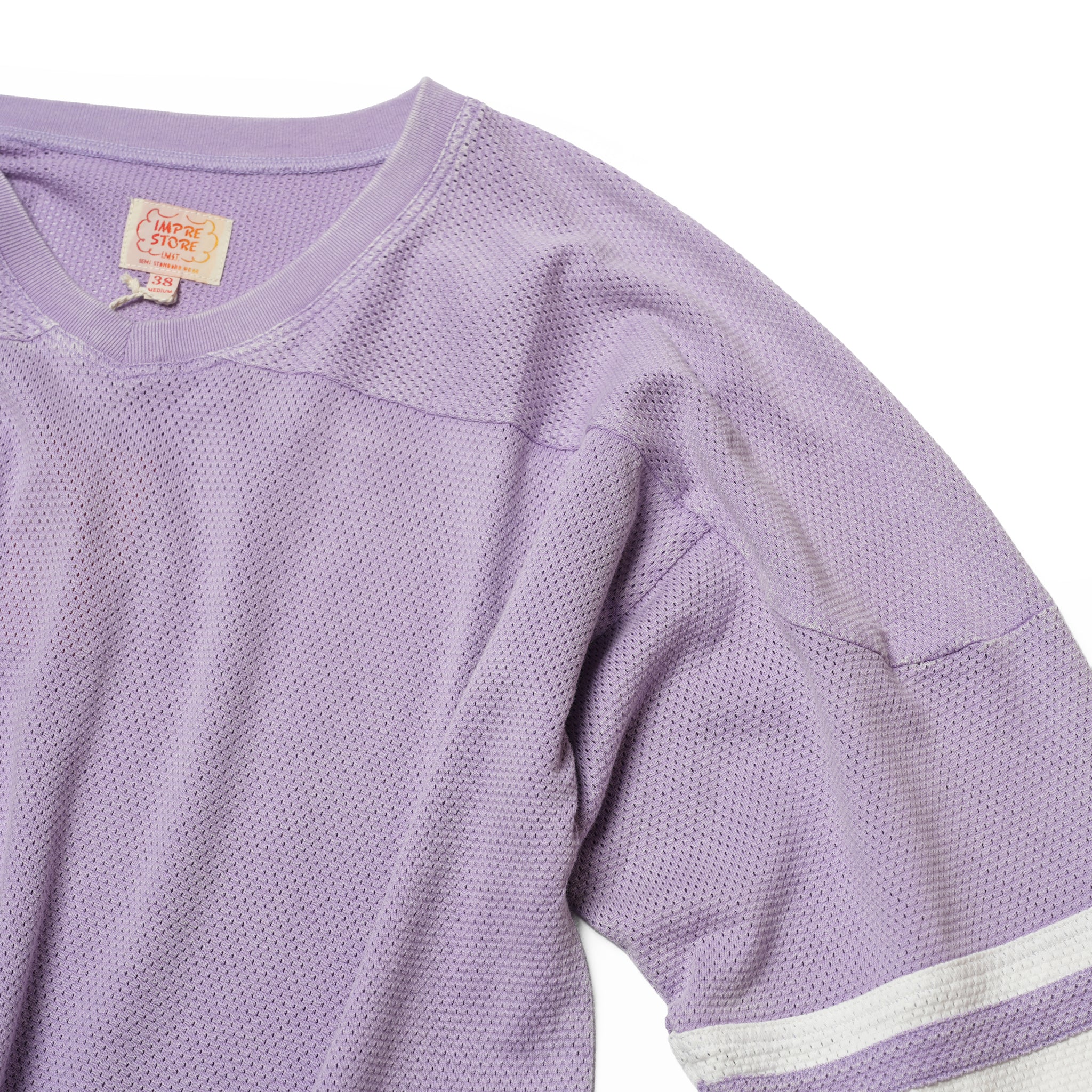 Duke-mesh t-cloth V.D_Hockey V-neck – Faded Purple | IMPRESTORE