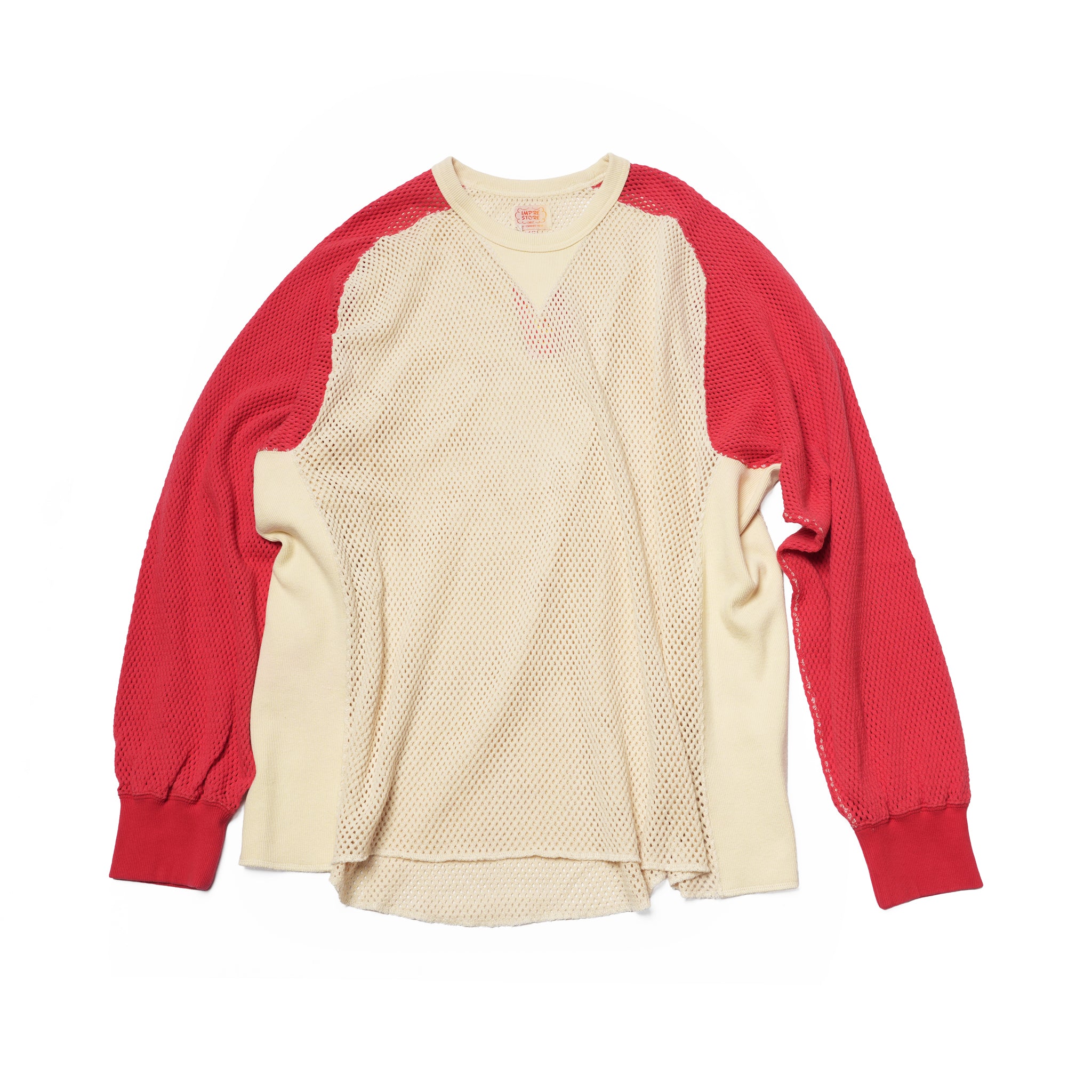 Ruker_Mesh freedom long t – Natural/Red | IMPRESTORE