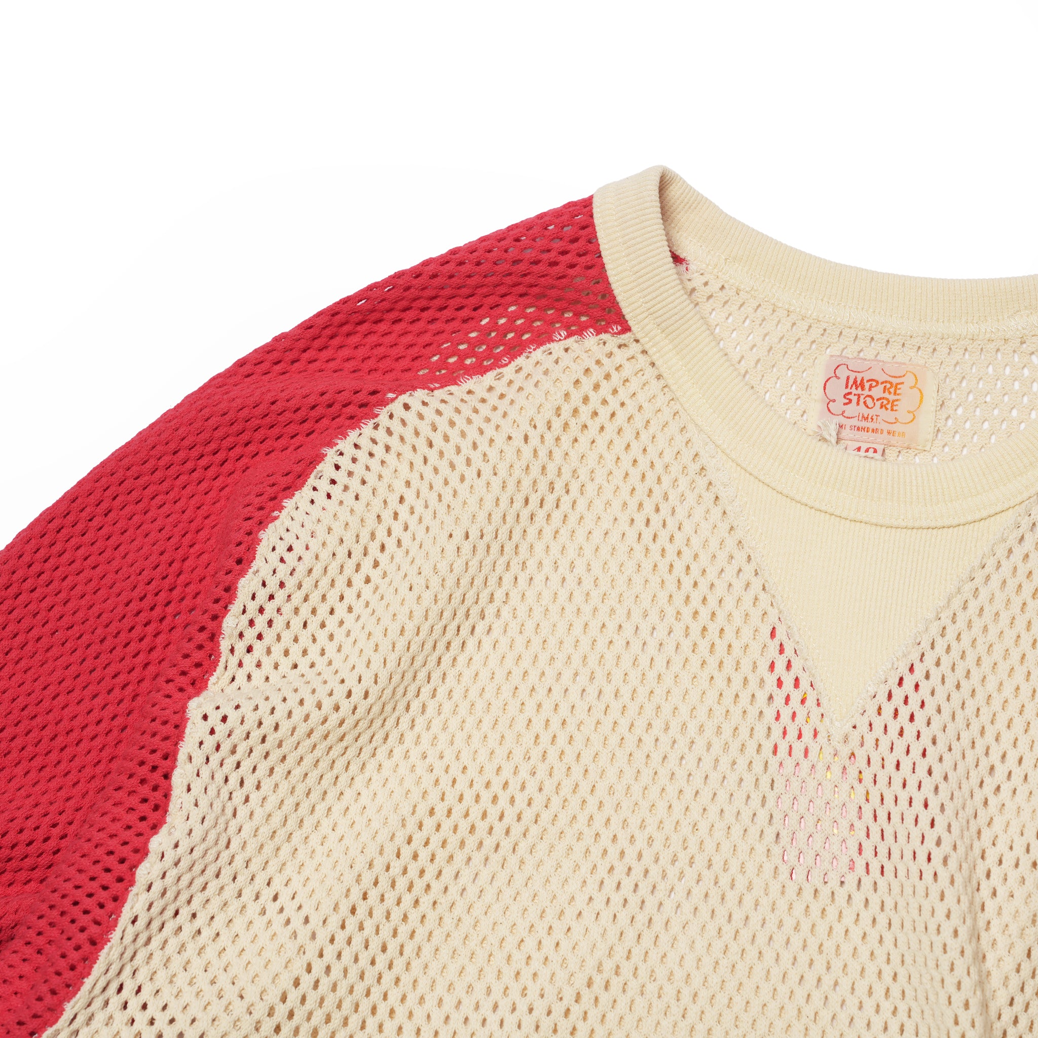 Ruker_Mesh freedom long t – Natural/Red | IMPRESTORE