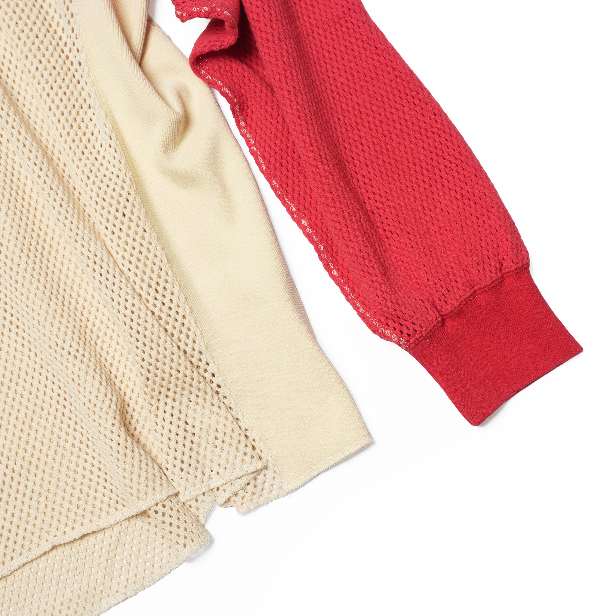 Ruker_Mesh freedom long t – Natural/Red | IMPRESTORE