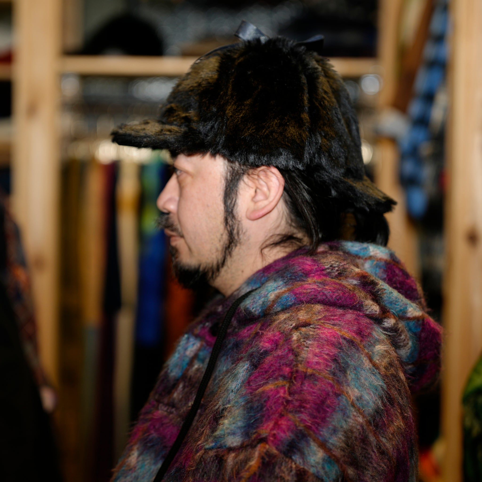 FUR DEERSTALKER | Color:Black/GRAY/GREEN/NAVY/BURGUNDY【ORIGINAL JOHN_オリジナルジョン】 24-4-HTDSOI