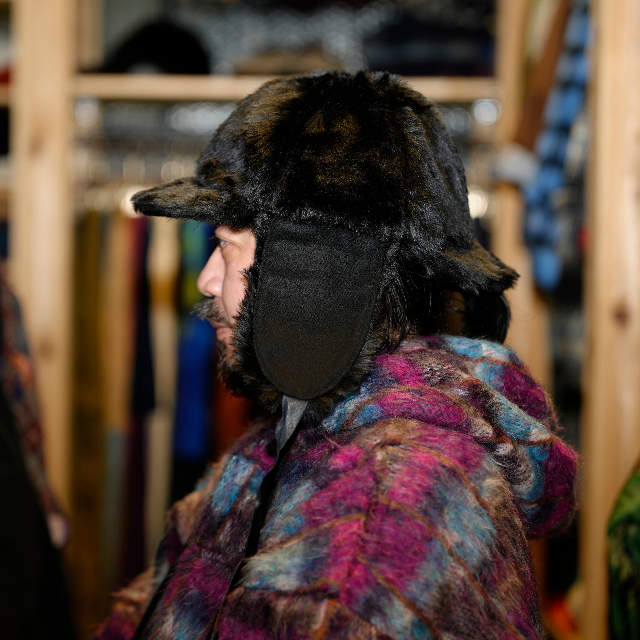 FUR DEERSTALKER | Color:Black/GRAY/GREEN/NAVY/BURGUNDY【ORIGINAL JOHN_オリジナルジョン】 24-4-HTDSOI