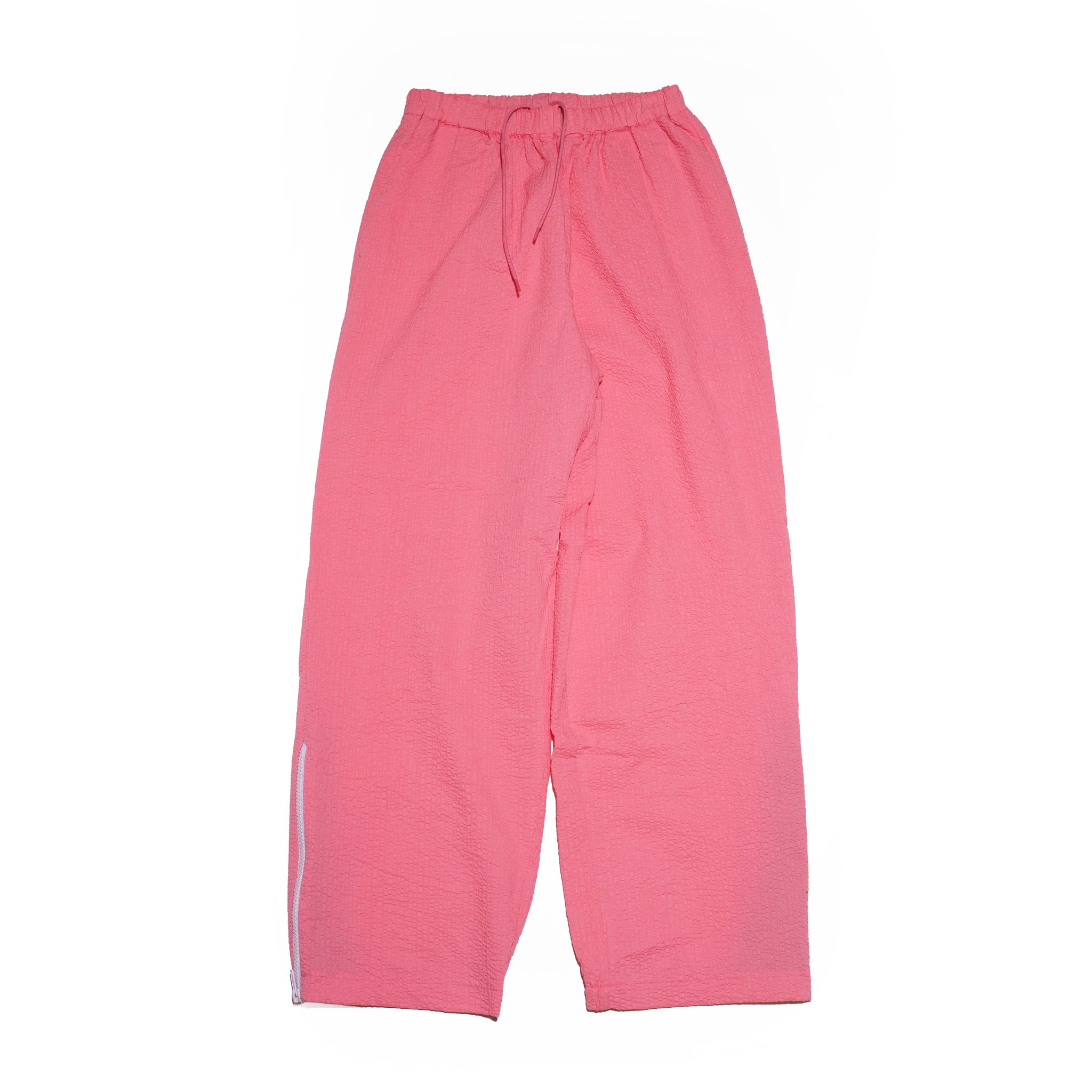ZIP HEM SEERSUCKER PANTS – Pink | HCAE