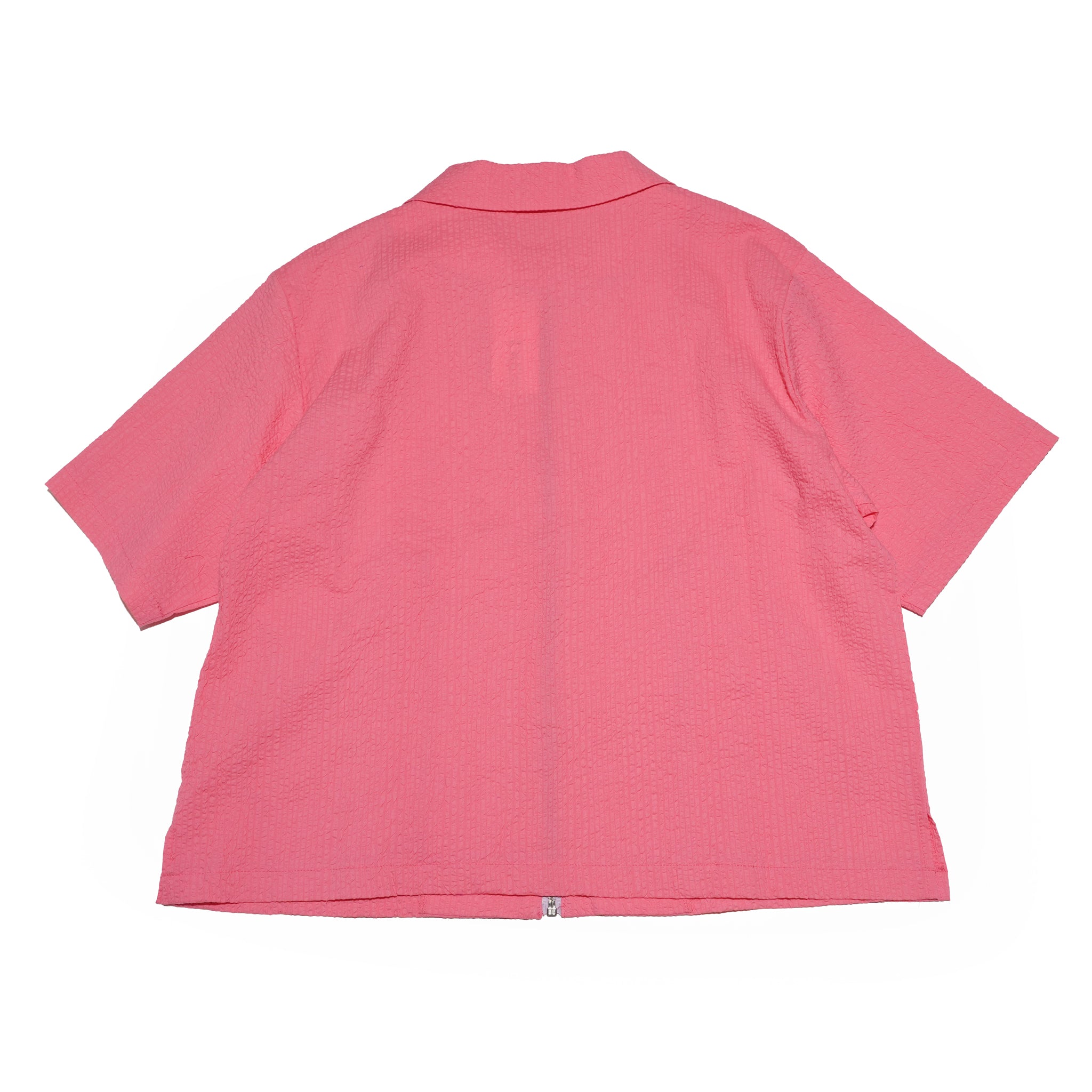 pink＊stileだよ！　様　確認用 CONTRAST ZIP SEERSUCKER SHIRT – Pink | HCAE