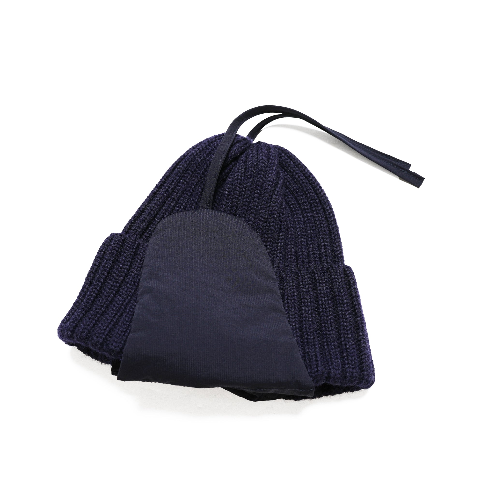 No:UN-024_AW23 | Name:EARMUFF BEANIE | Color:Dark Navy X Dark Navy