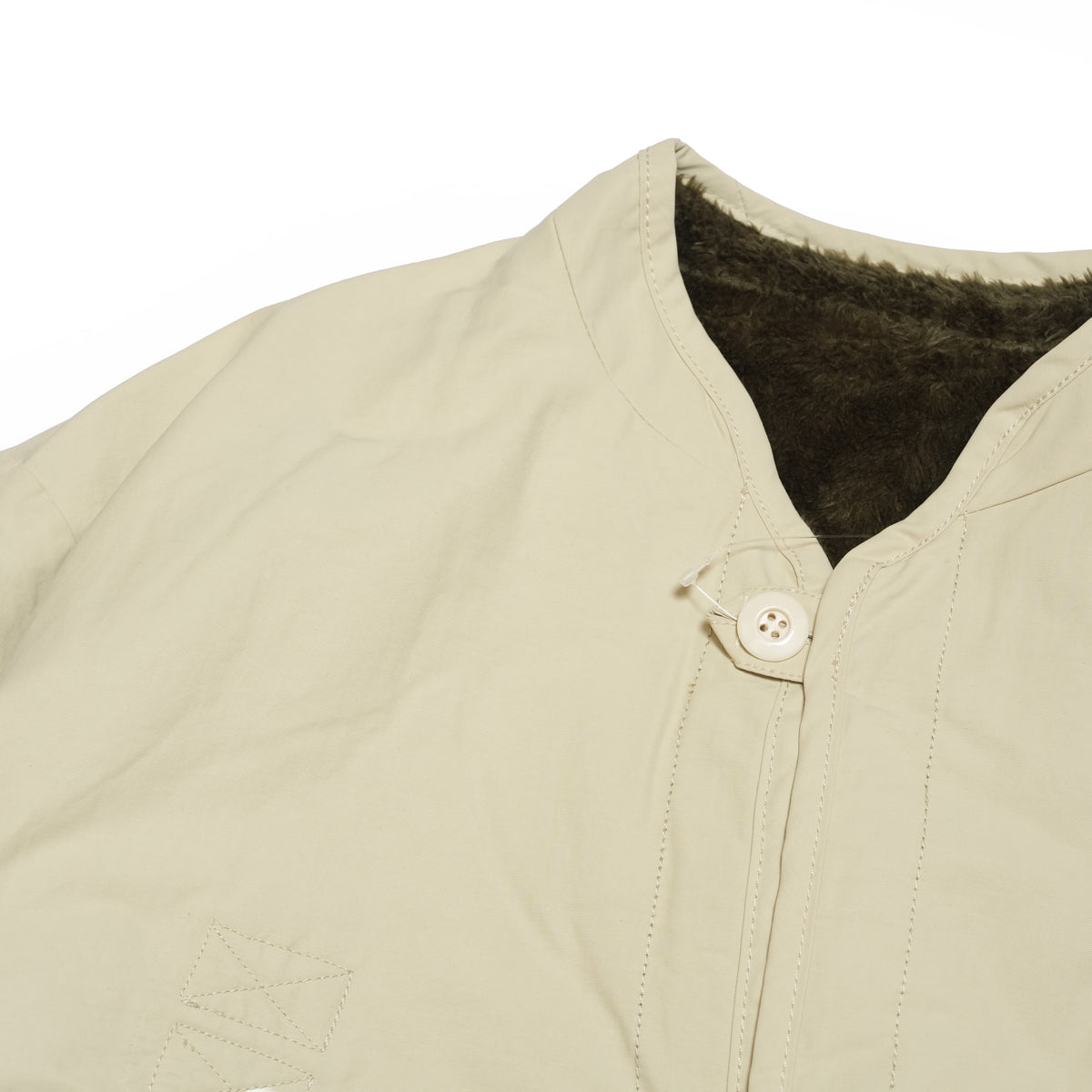 CottonNylon Reversible Jacket – Ivory | ARMY TWILL