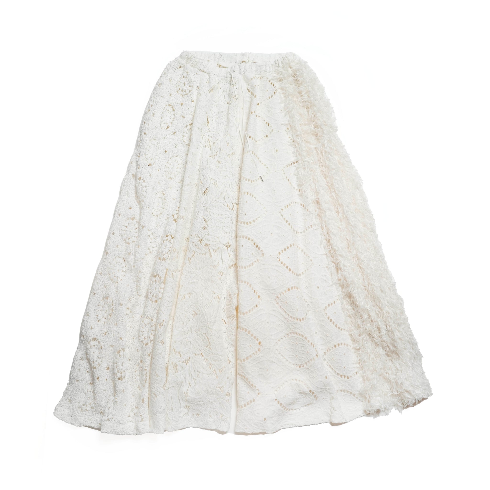 BSD24AW-10_WHITE | Secret Garden Culottes | Color:White【BEDSIDEDRAMA_ベッドサイドドラマ】