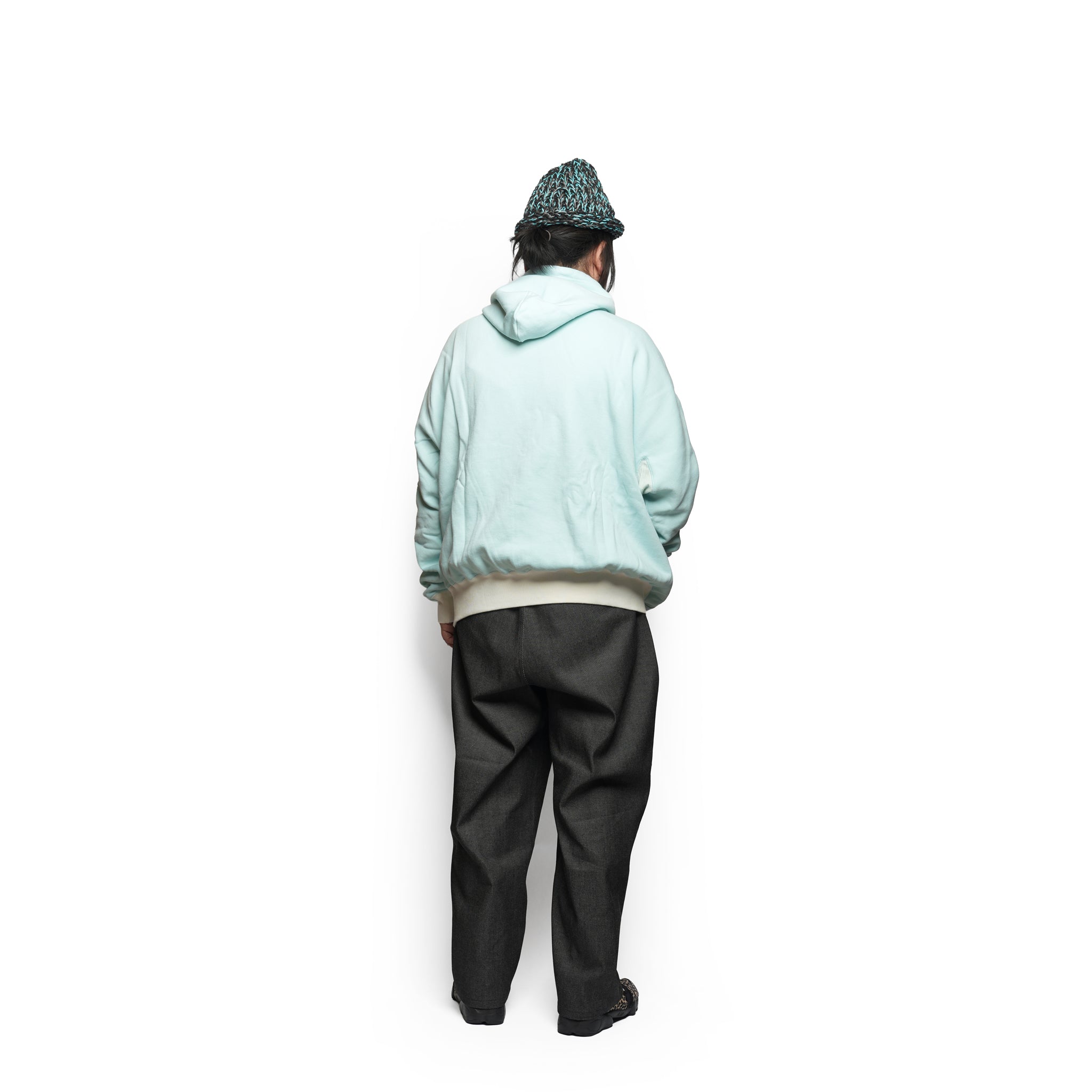 D/S Hooded Sweatshirt – Sax | ADAN
