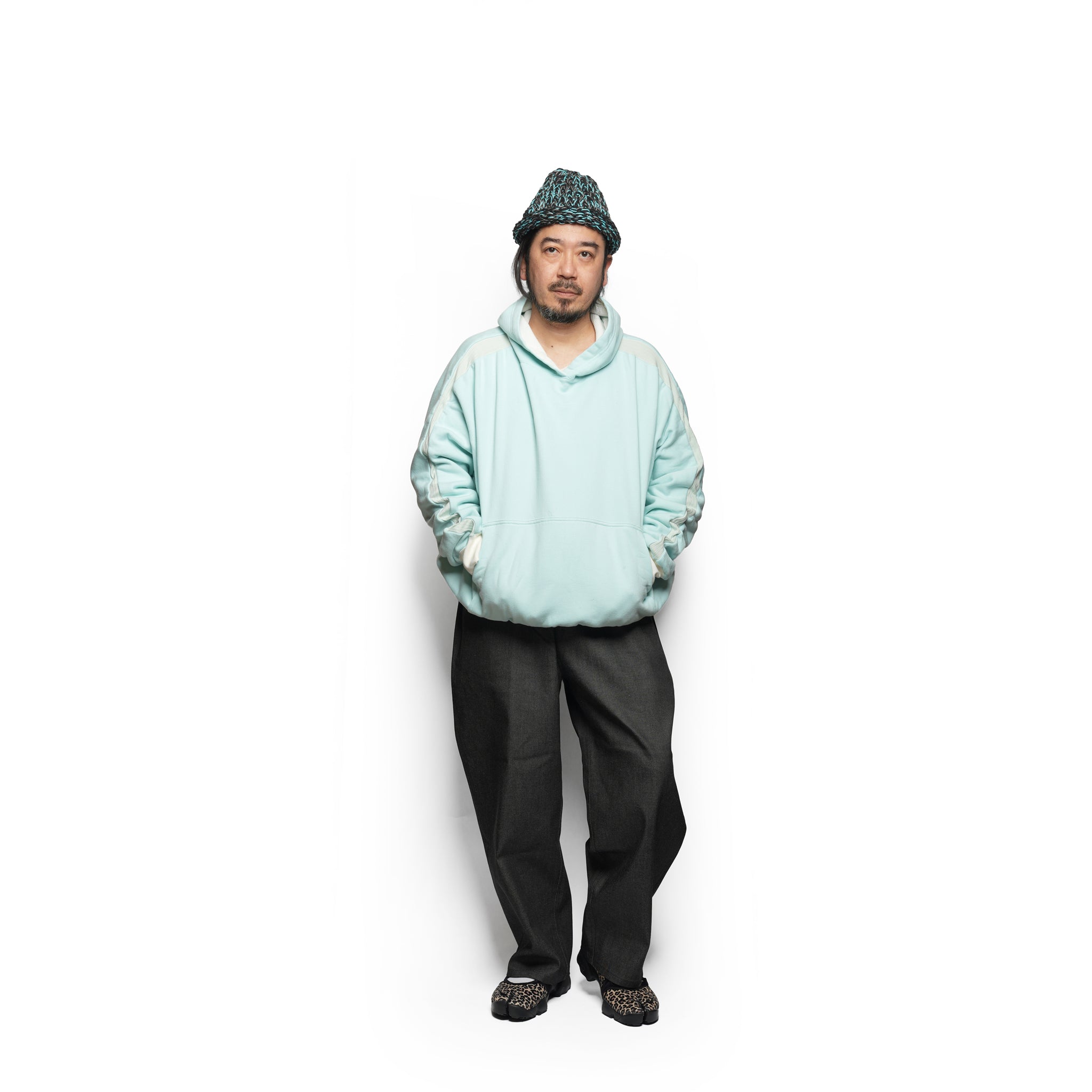 D/S Hooded Sweatshirt – Sax | ADAN