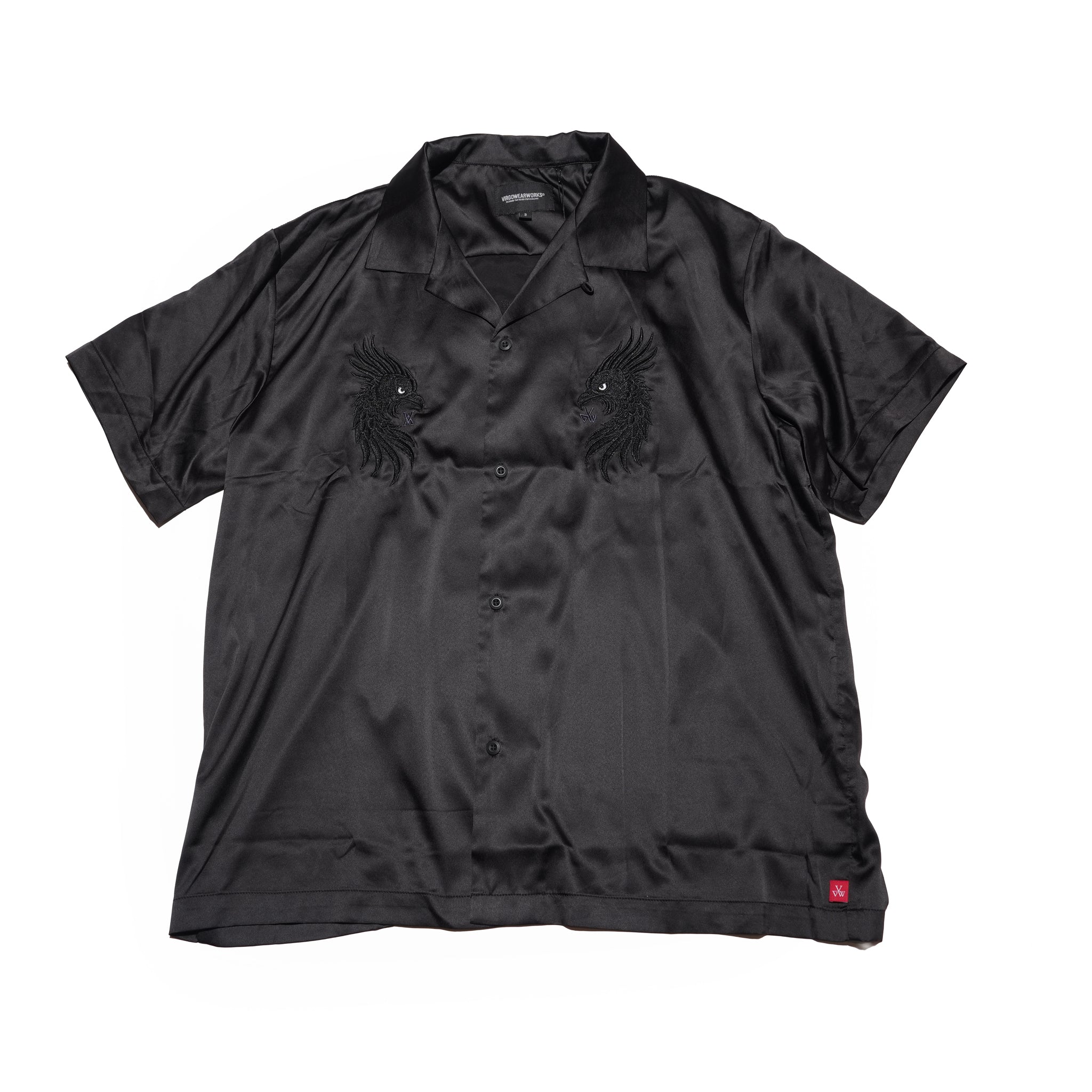 LUXE BOWLING SATIN SHIRT – Black | VIRGOwearworks