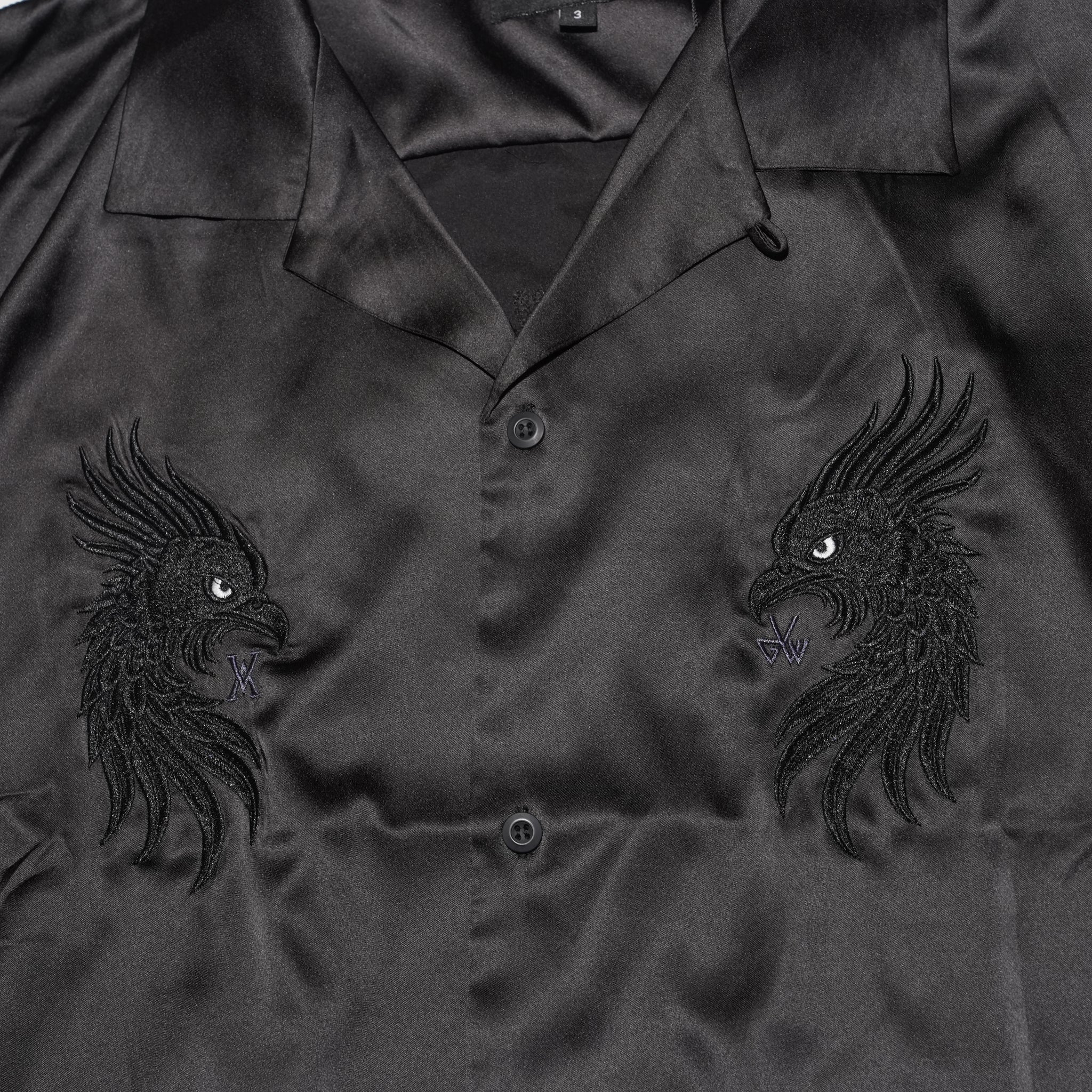 LUXE BOWLING SATIN SHIRT – Black | VIRGOwearworks
