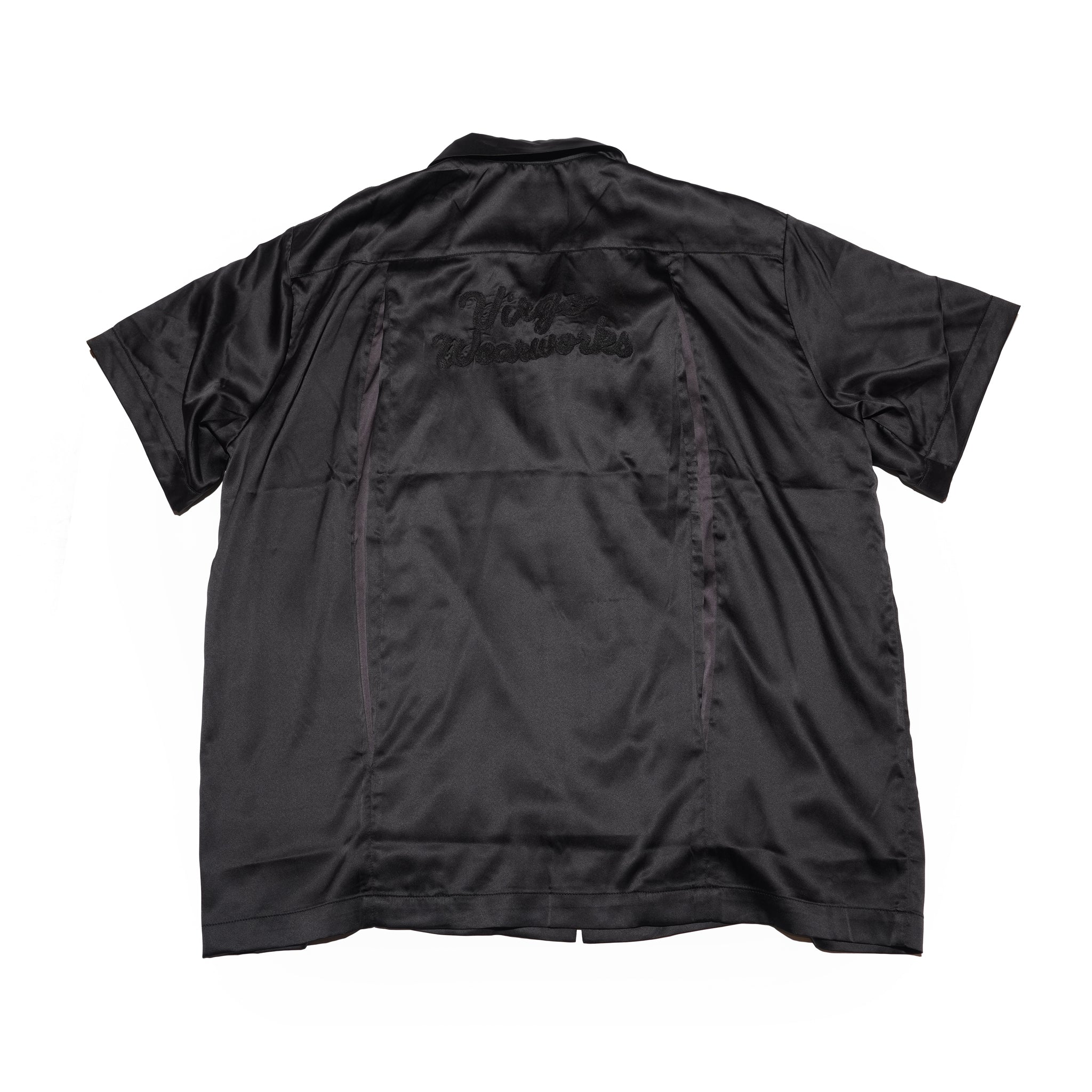 LUXE BOWLING SATIN SHIRT – Black | VIRGOwearworks