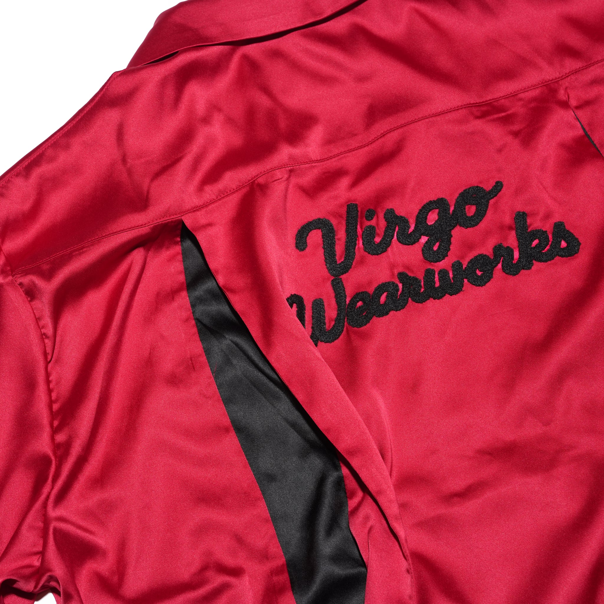 LUXE BOWLING SATIN SHIRT – Red | VIRGOwearworks