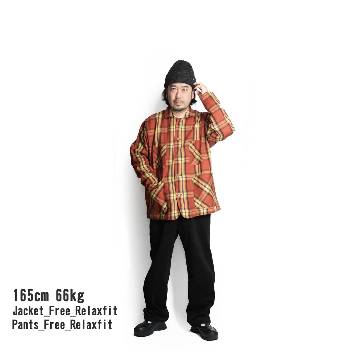 №147 [ Corduroy easyslacks ] – Black | RELAX FIT