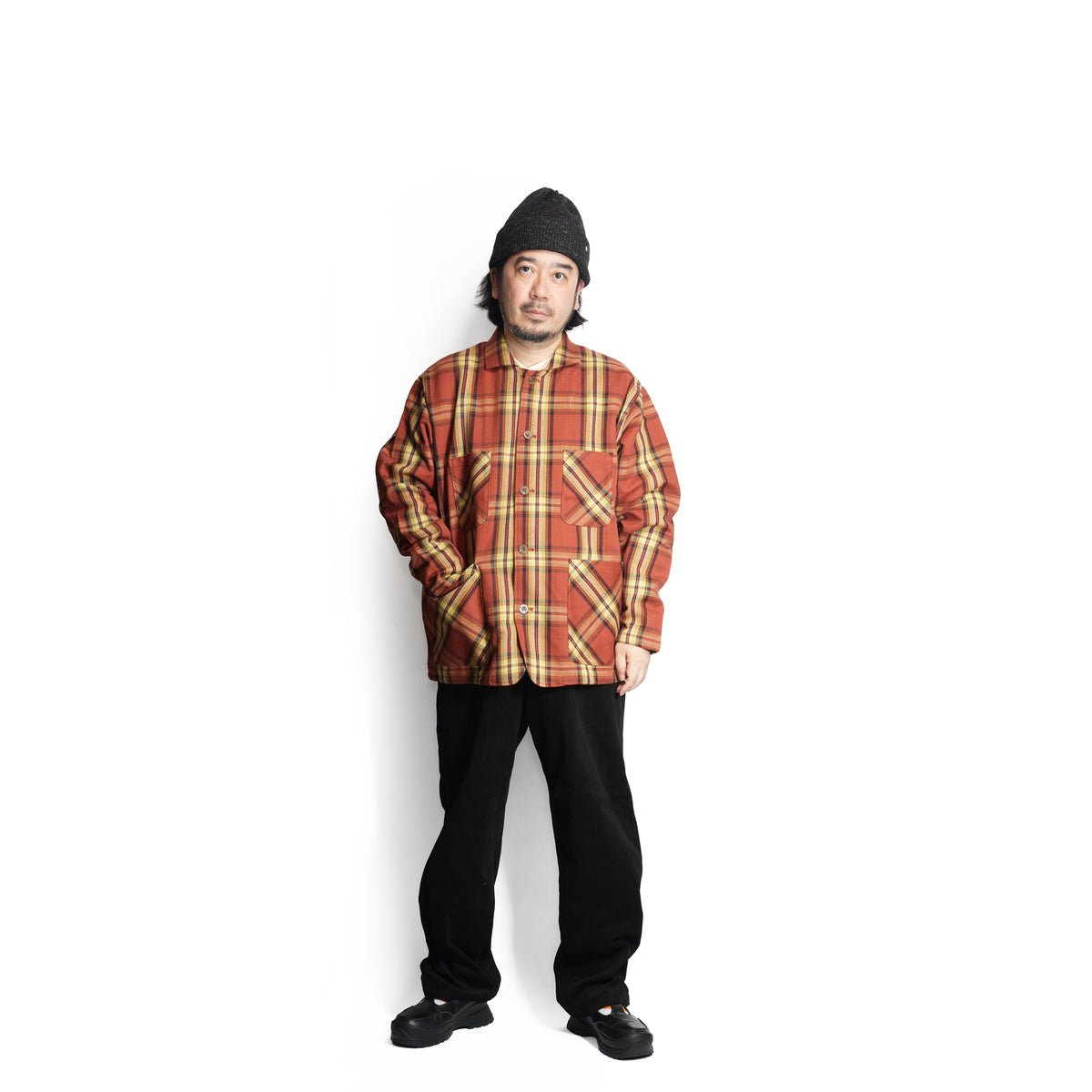 №147 [ Corduroy easyslacks ] – Black | RELAX FIT