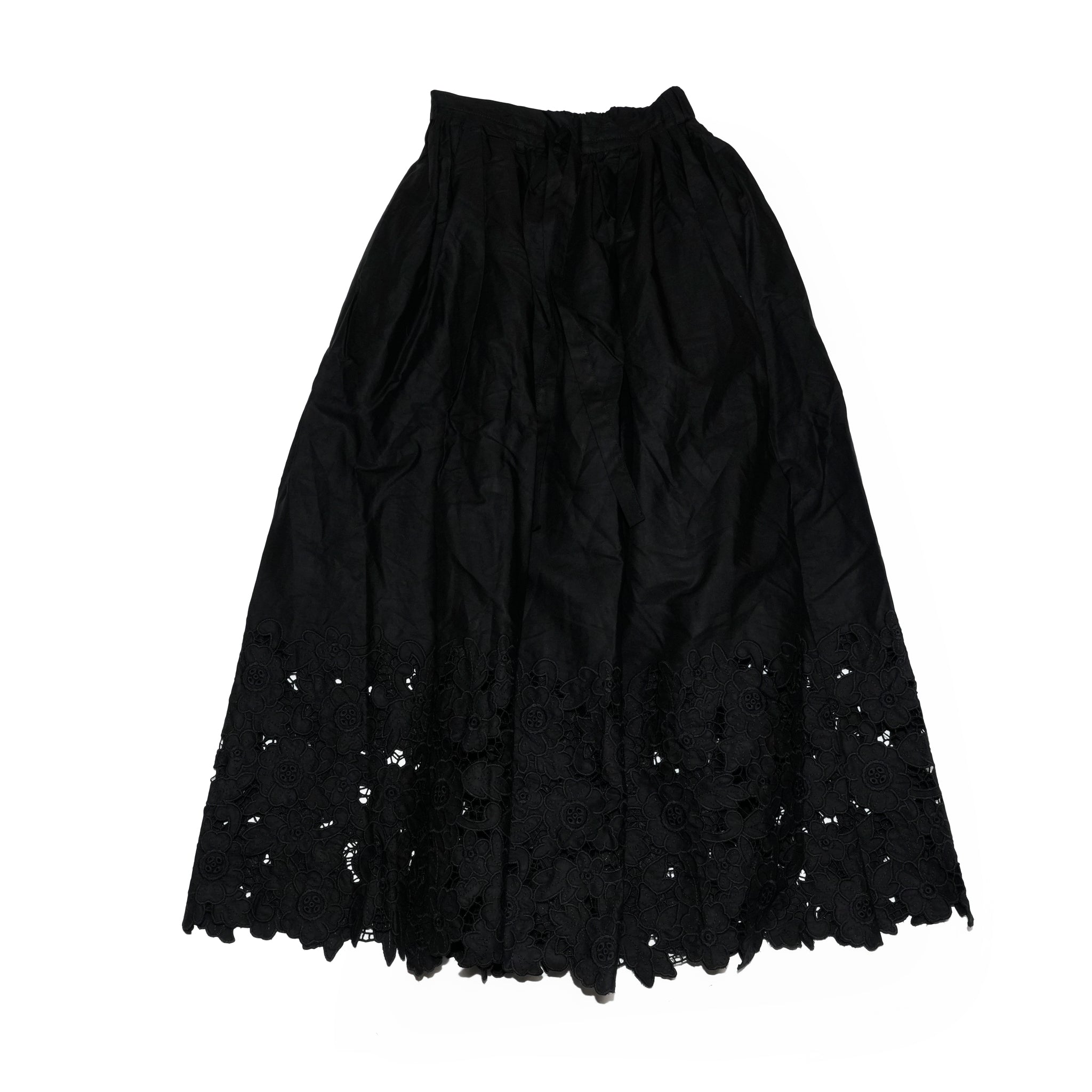 La Fiesta Embroidered Maxi Skirt  | Color_Black | No_32SJ00SK454BLK_BLACK【SISTER JANE_シスタージェーン】