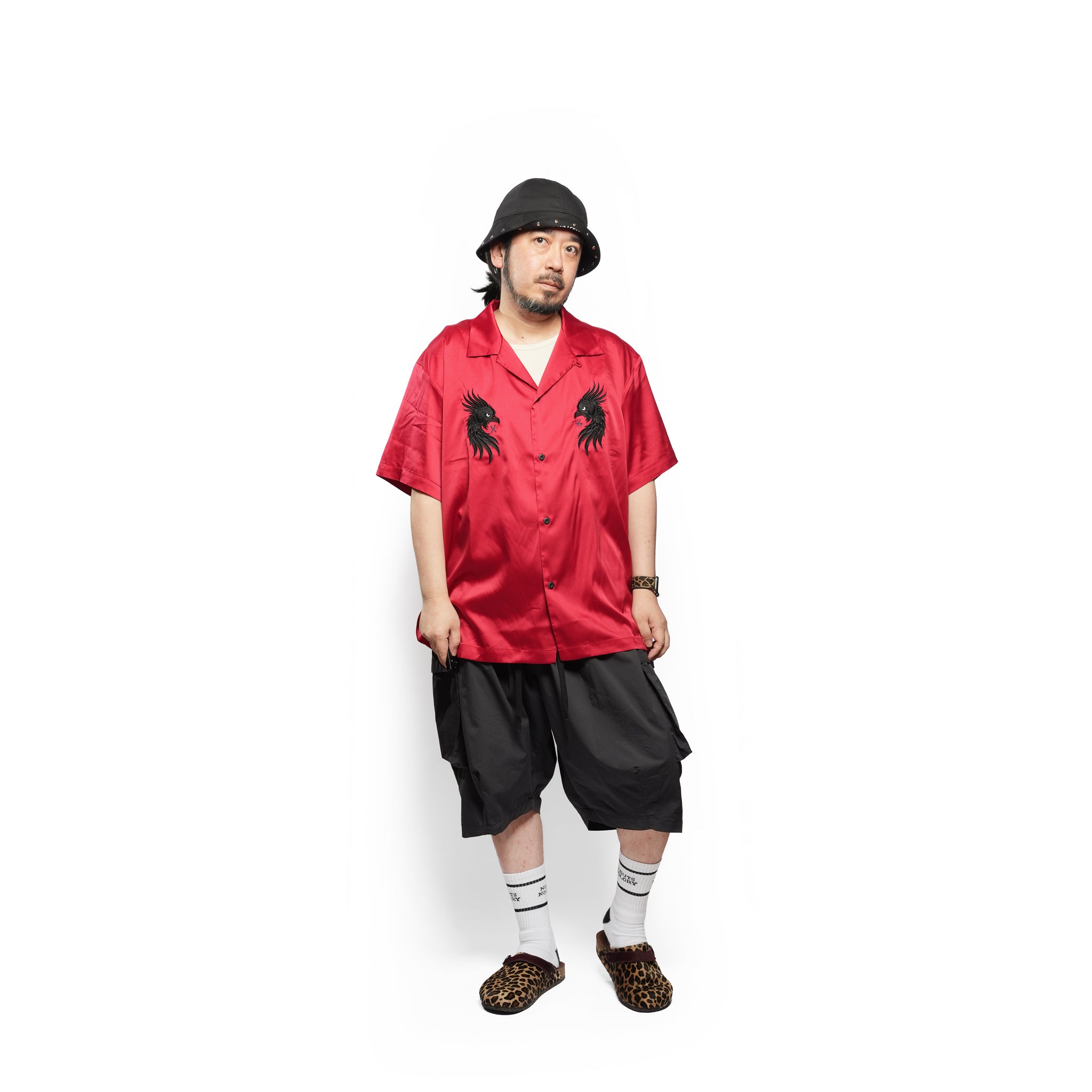 LUXE BOWLING SATIN SHIRT – Red | VIRGOwearworks