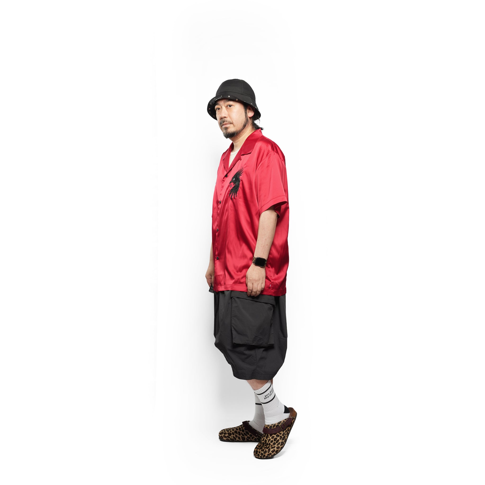 LUXE BOWLING SATIN SHIRT – Red | VIRGOwearworks