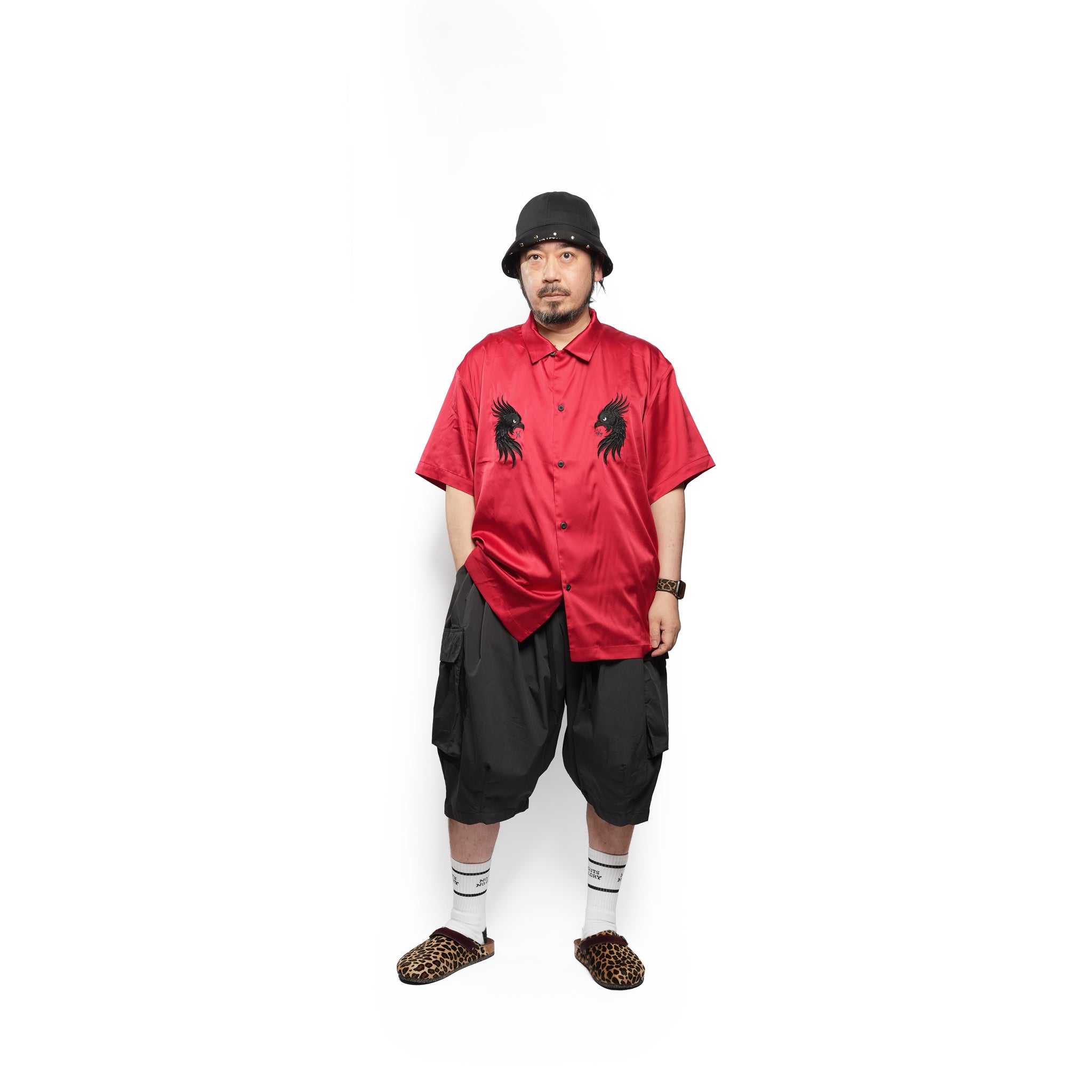 LUXE BOWLING SATIN SHIRT – Red | VIRGOwearworks