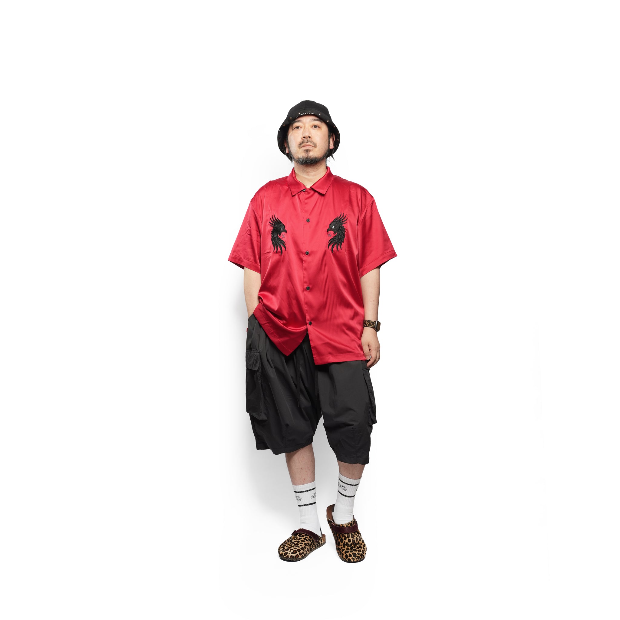 LUXE BOWLING SATIN SHIRT – Red | VIRGOwearworks
