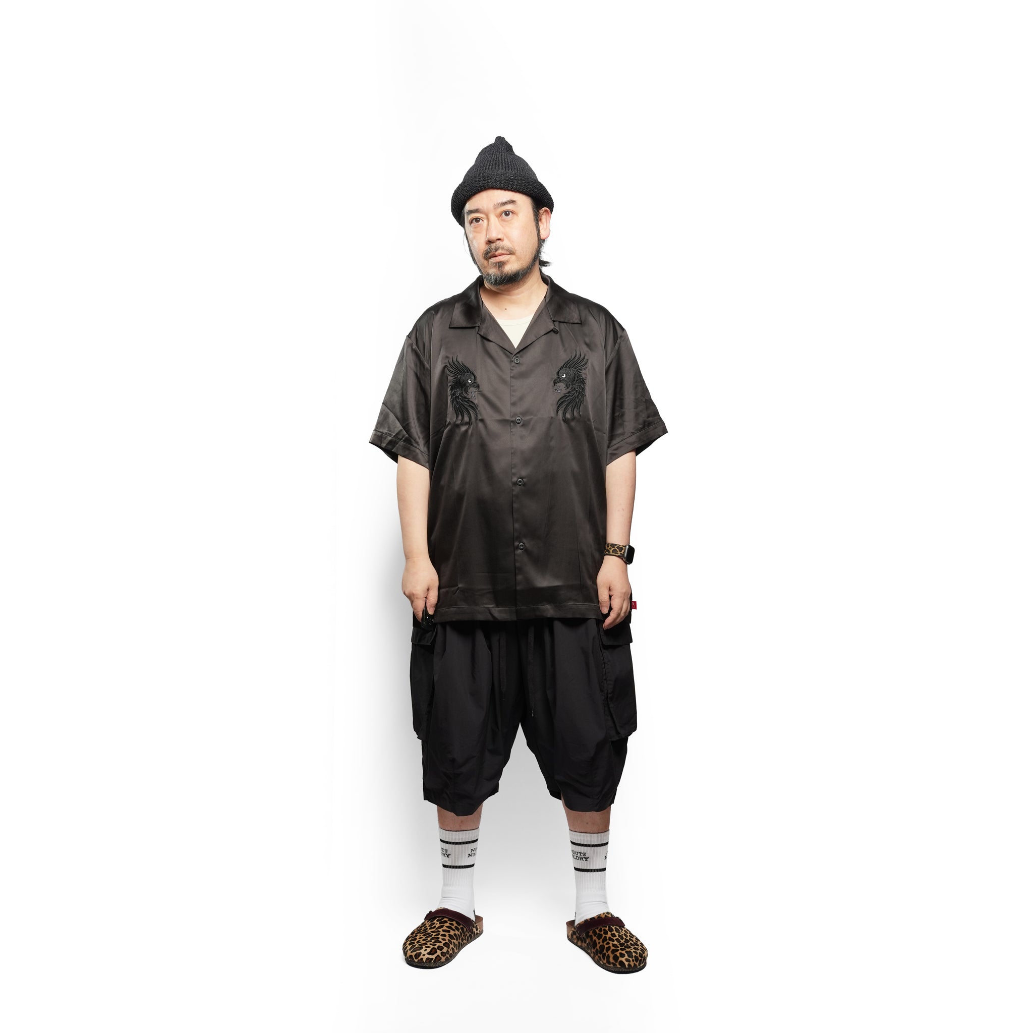 LUXE BOWLING SATIN SHIRT – Black | VIRGOwearworks