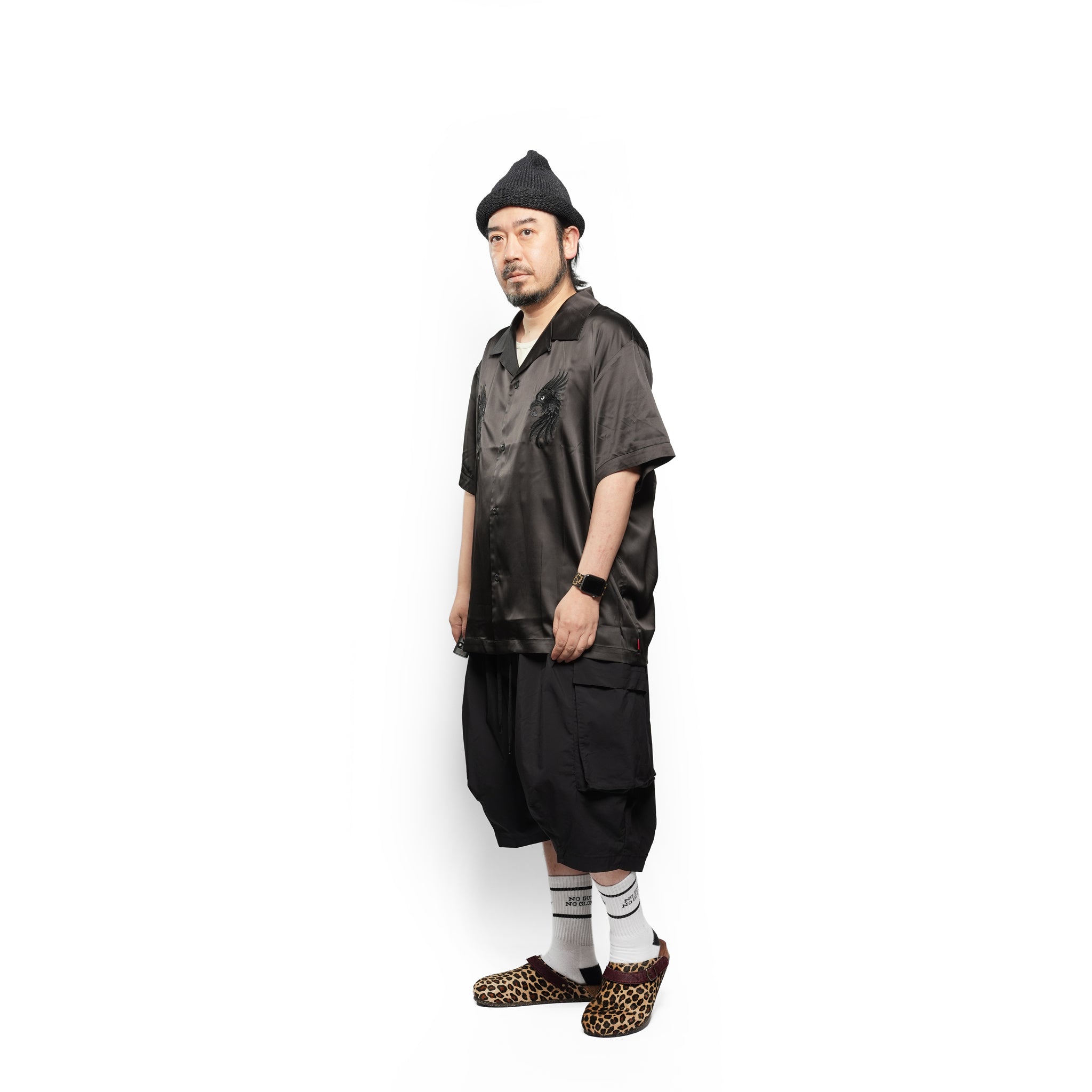 LUXE BOWLING SATIN SHIRT – Black | VIRGOwearworks