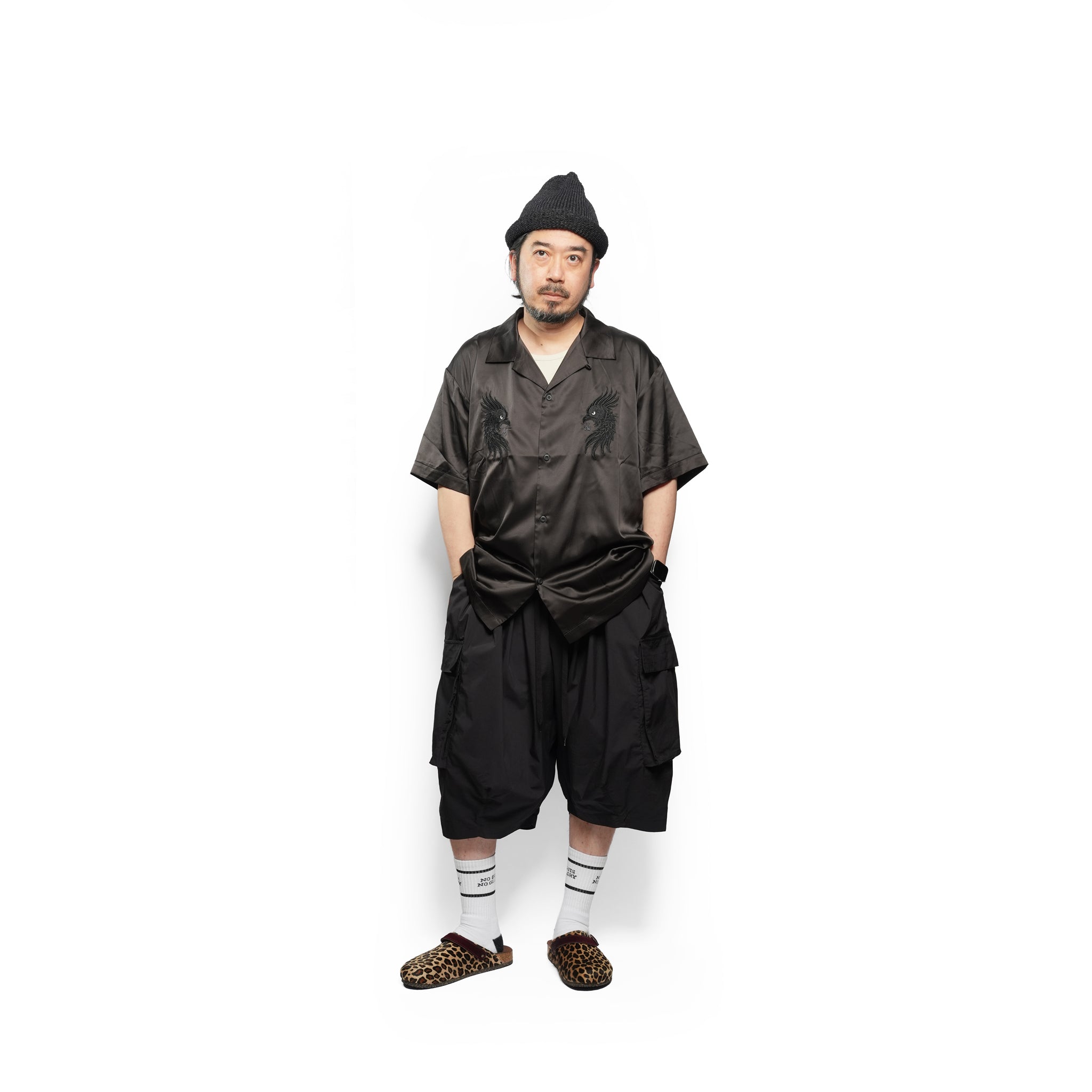 LUXE BOWLING SATIN SHIRT – Black | VIRGOwearworks