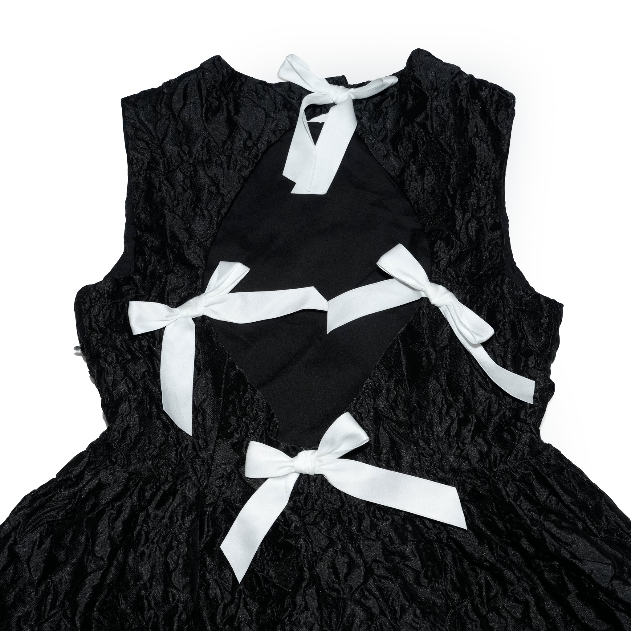 Lucia Jacquard Open Back Mini Dress | Color_Black | No_32SJ00DR2309BLK_BLACK【SISTER JANE_シスタージェーン】