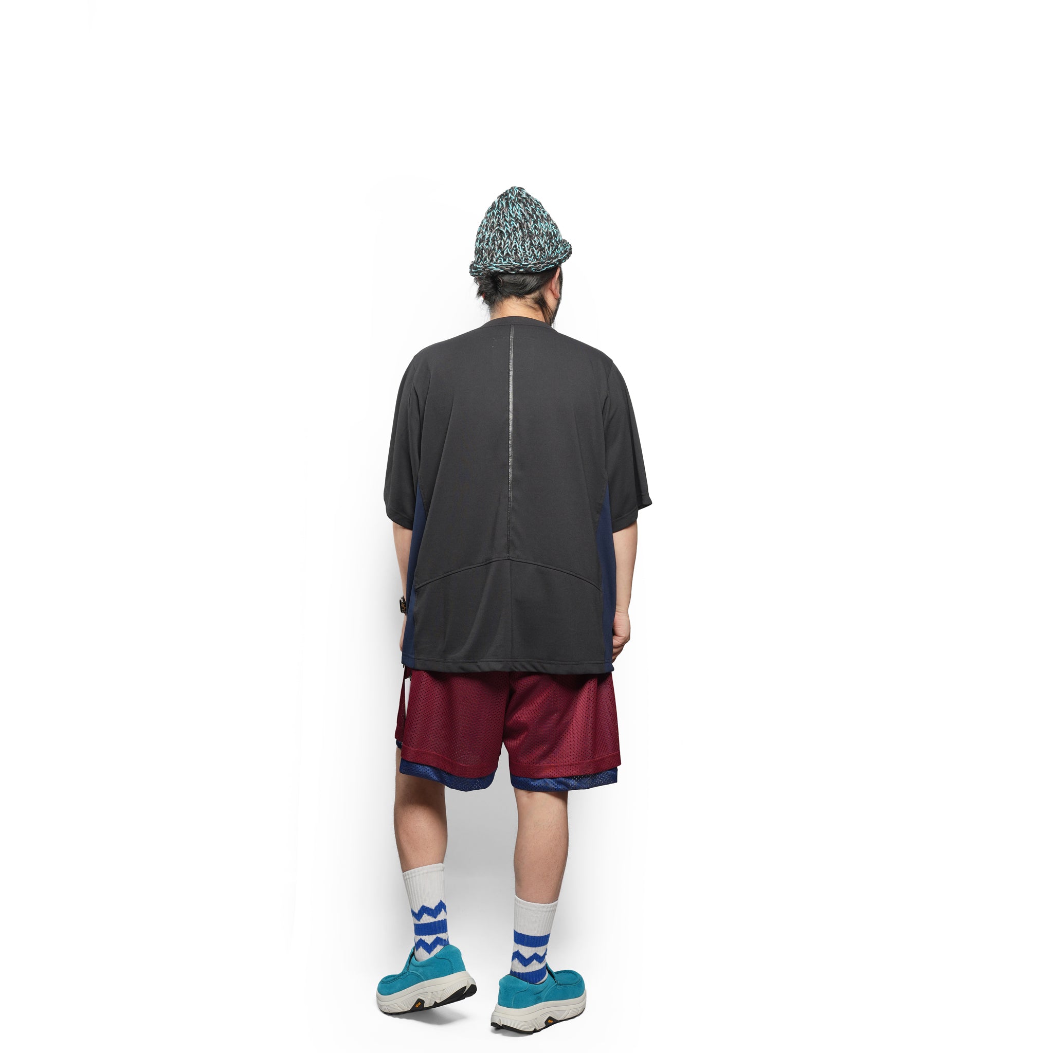 _270 ベンチレーションTEE S/S – Black × Navy | UNTRACE