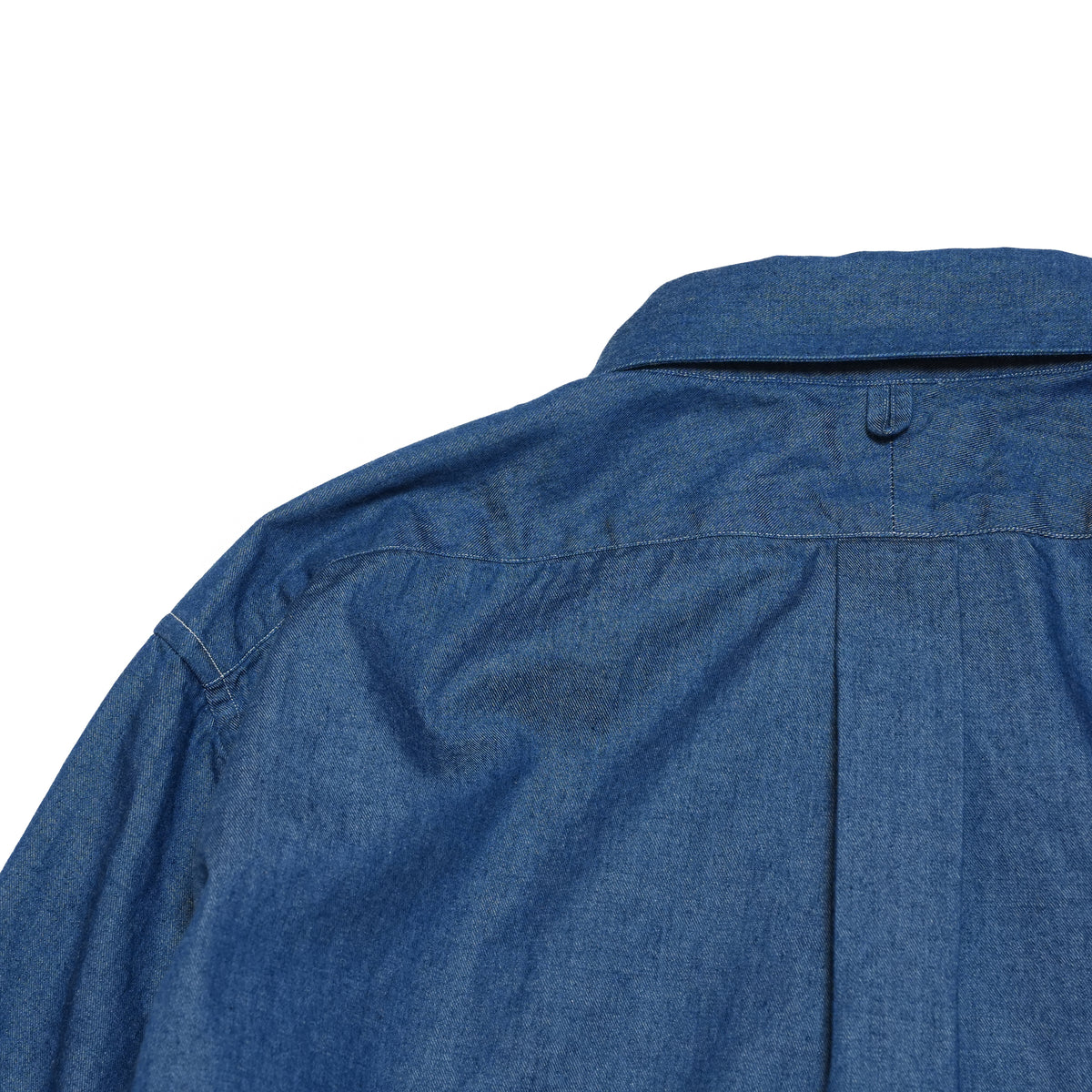 REGULAR COLLAR W POCKET SHIRT-DENIM – Navy | CATTA