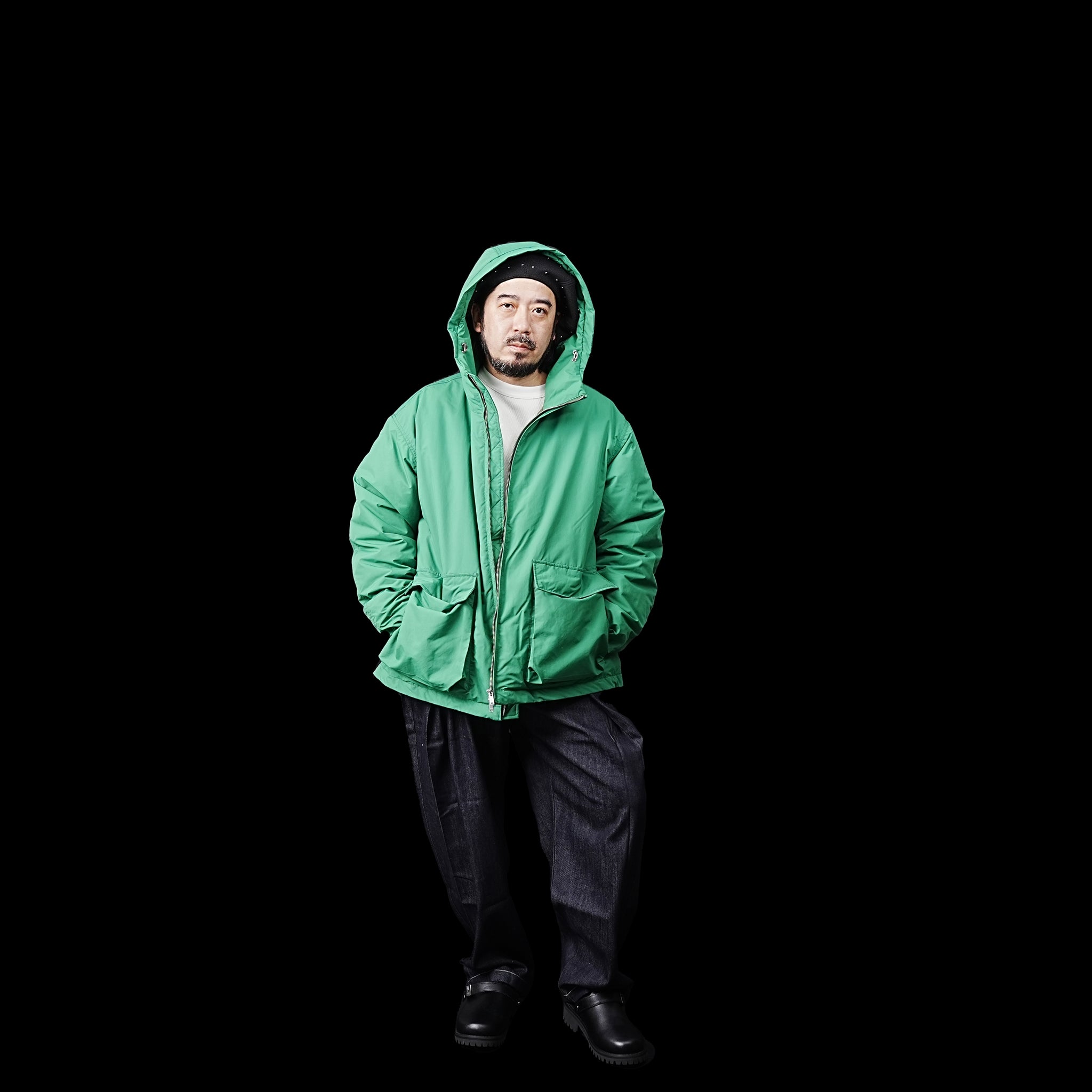 No:FEW23WJK5107 | Name:ZIP UP DOWN PARKA | Color:Green【MIFFEW_