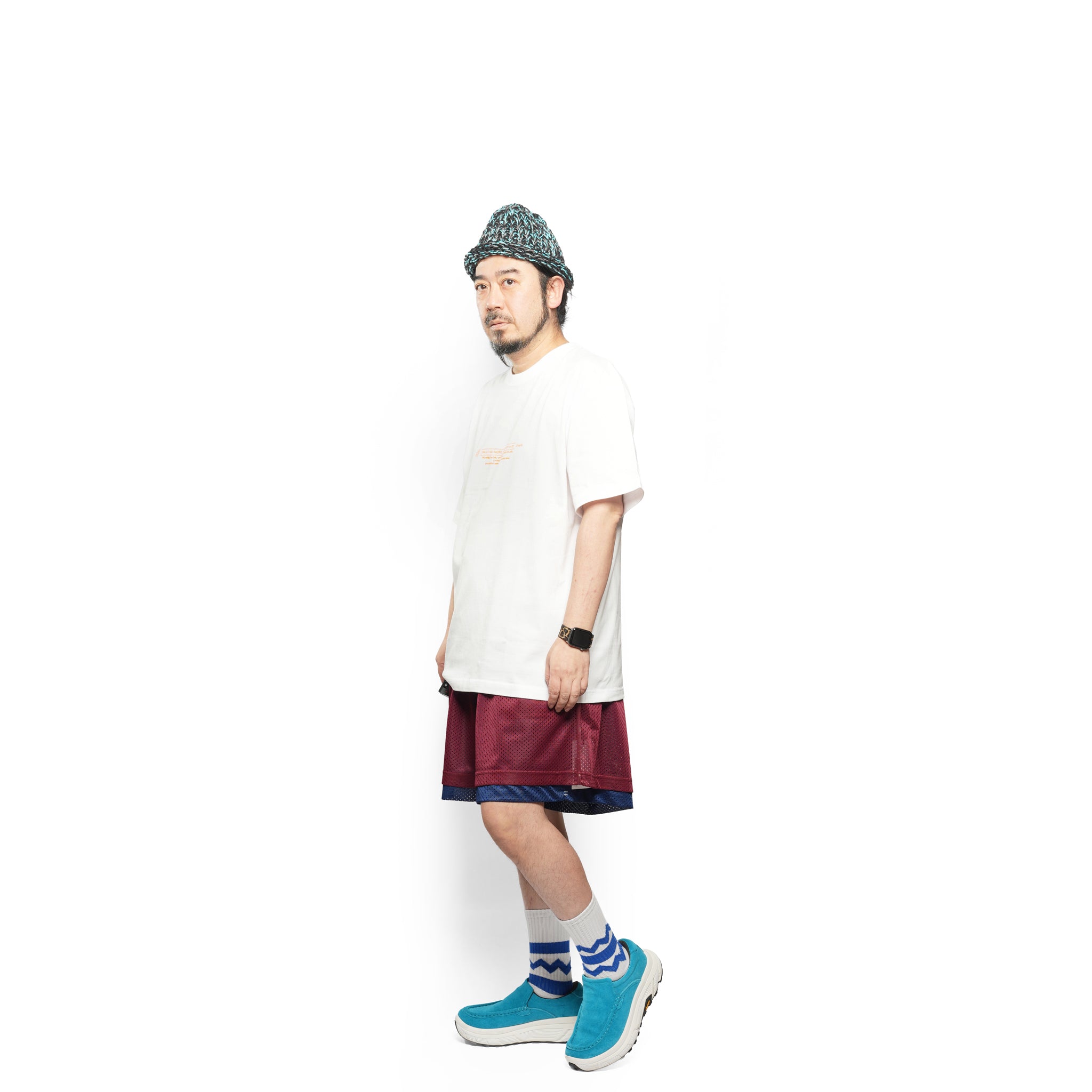 _278 Graphic tee 7 – White / Orange | UNTRACE