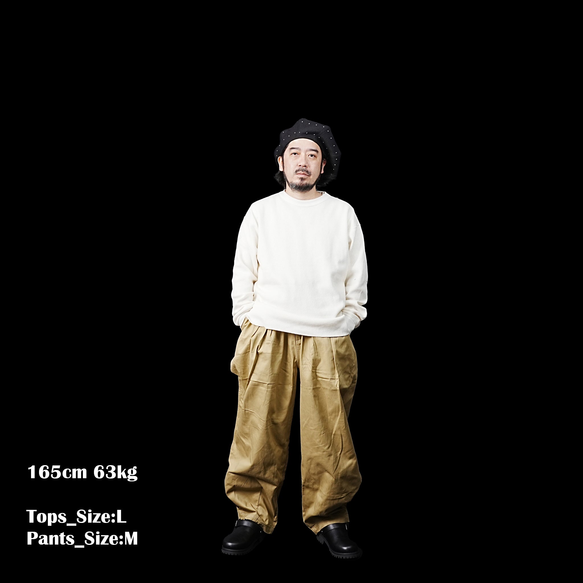No:#590 | Name:FW23-BIG UNISEX BALLOON PANTS | Color:Khaki | Size:Free【WORKWARE】