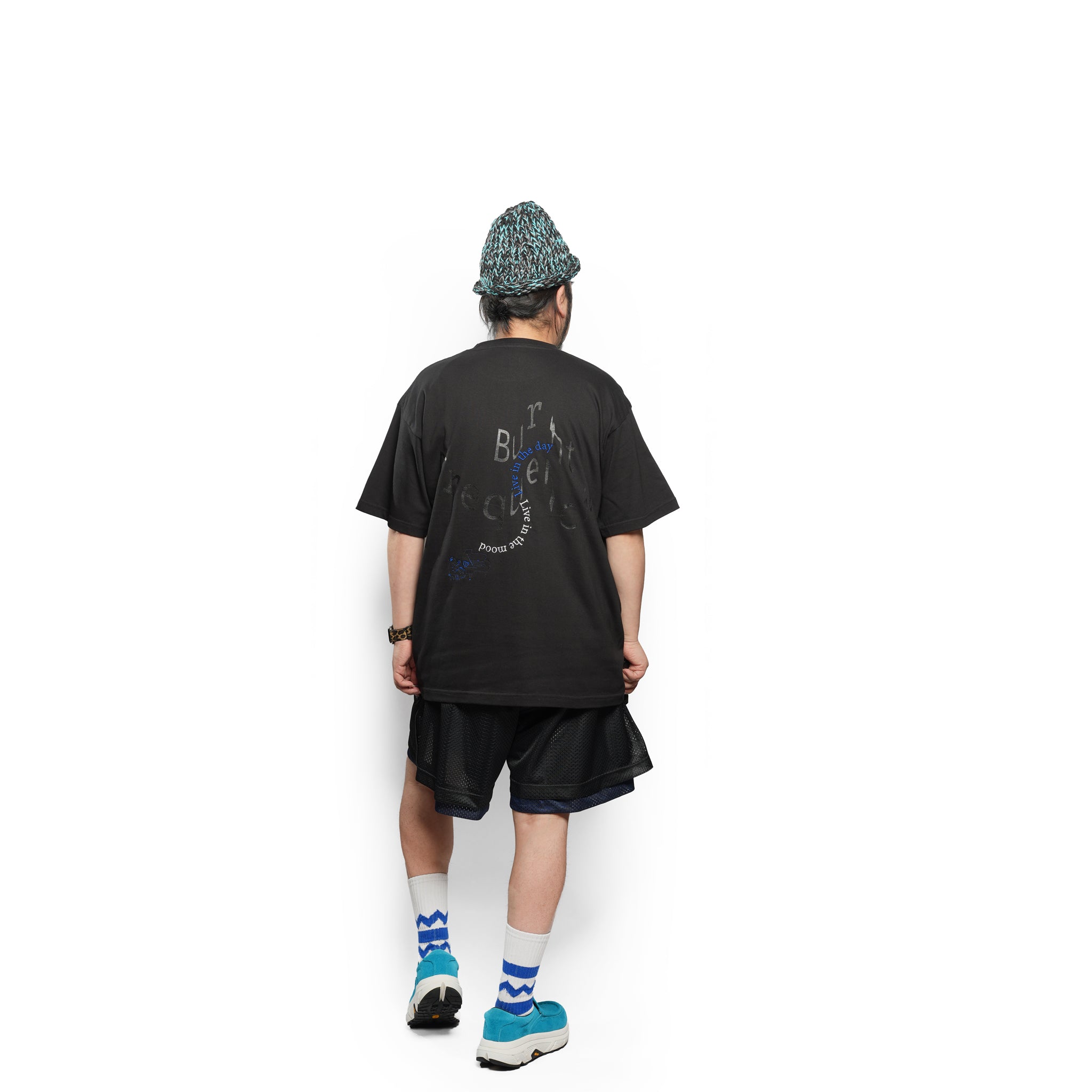 _230 リバーシブルメッシュショーツ – Black × Dark Navy | UNTRACE