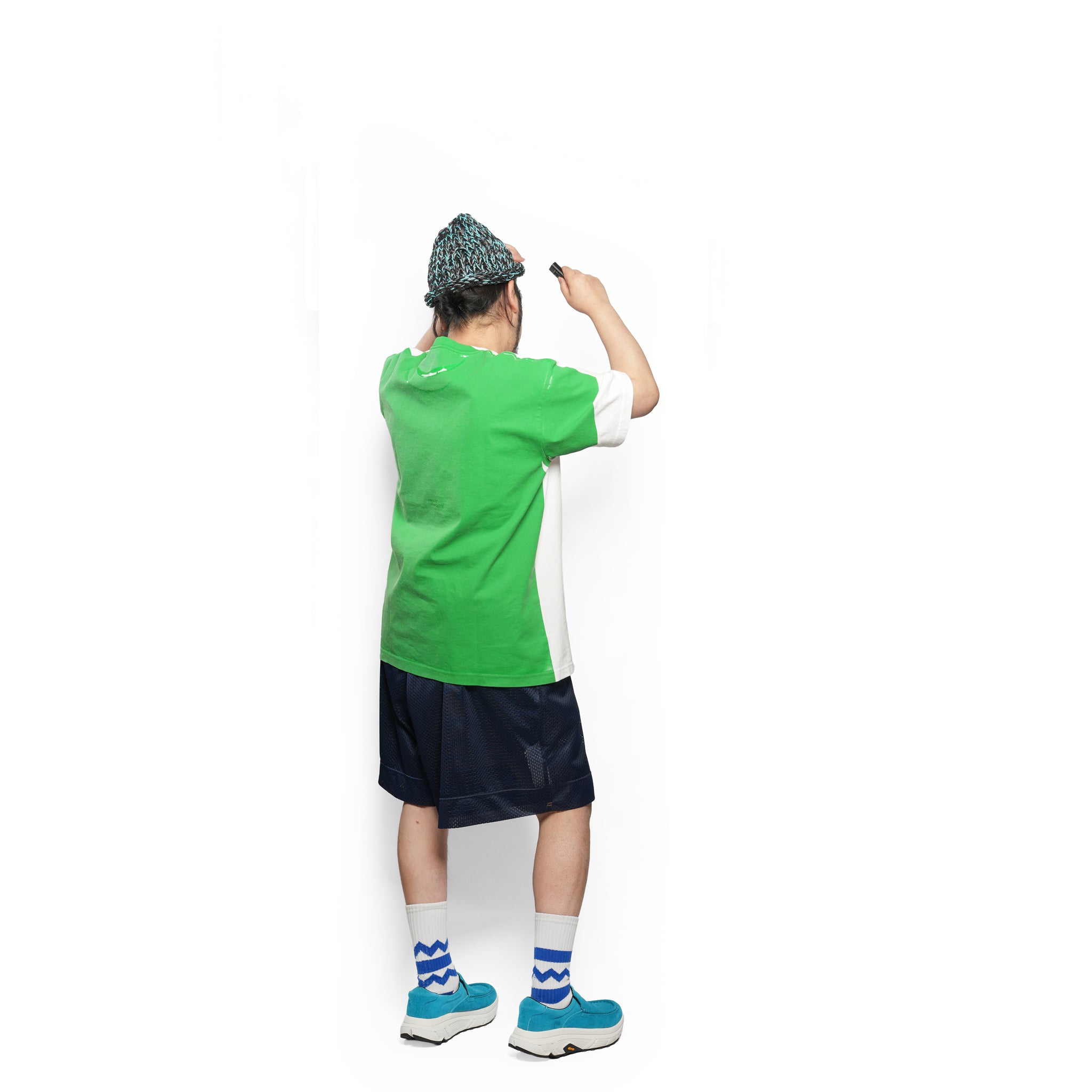 _280 Graphic tee 9 – White × Green | UNTRACE