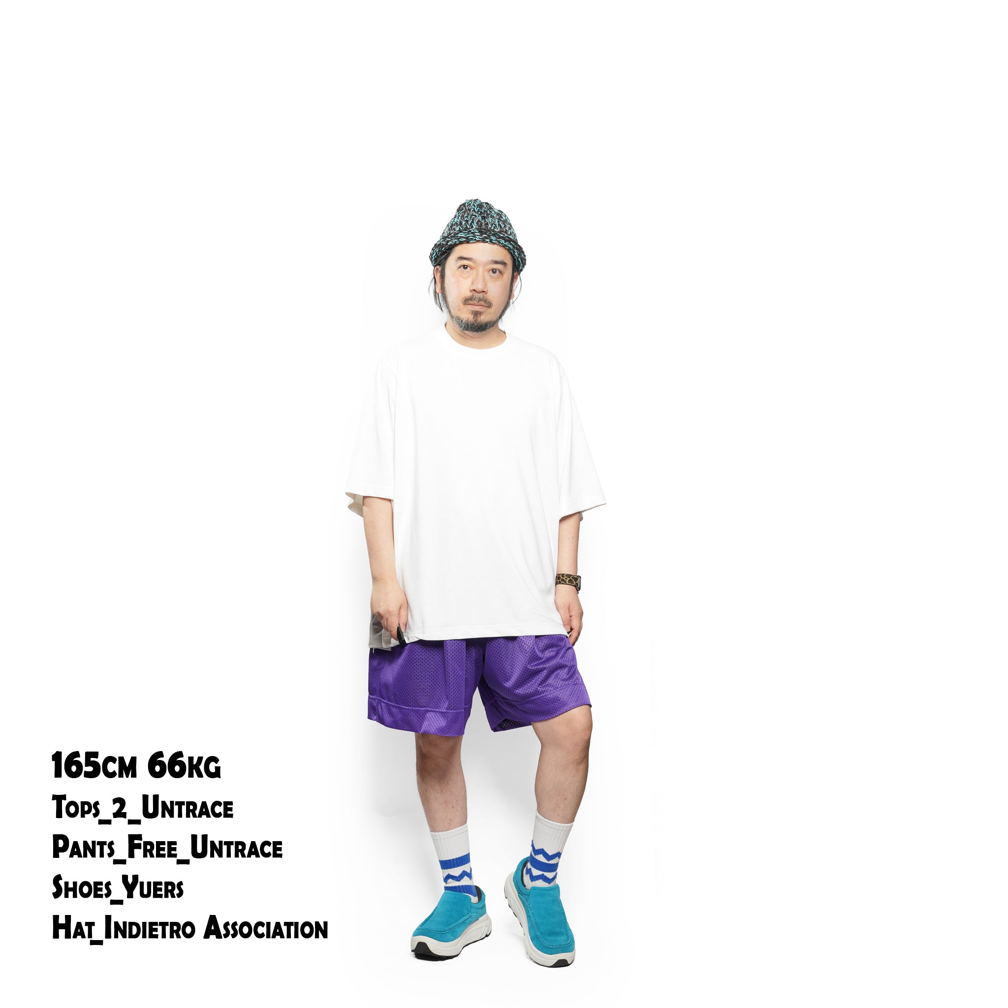 _270 ベンチレーションTEE S/S – White × Gray | UNTRACE