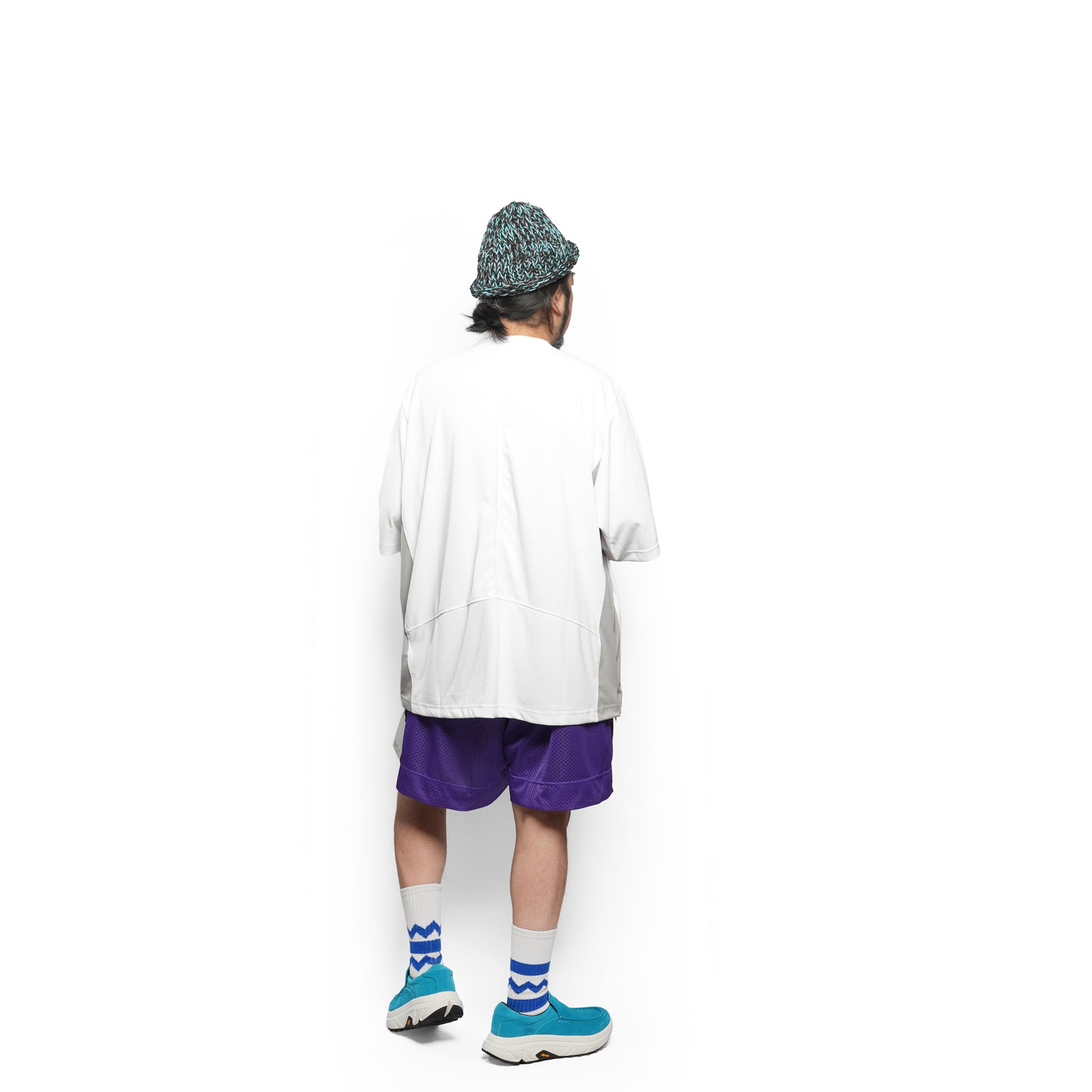 _270 ベンチレーションTEE S/S – White × Gray | UNTRACE