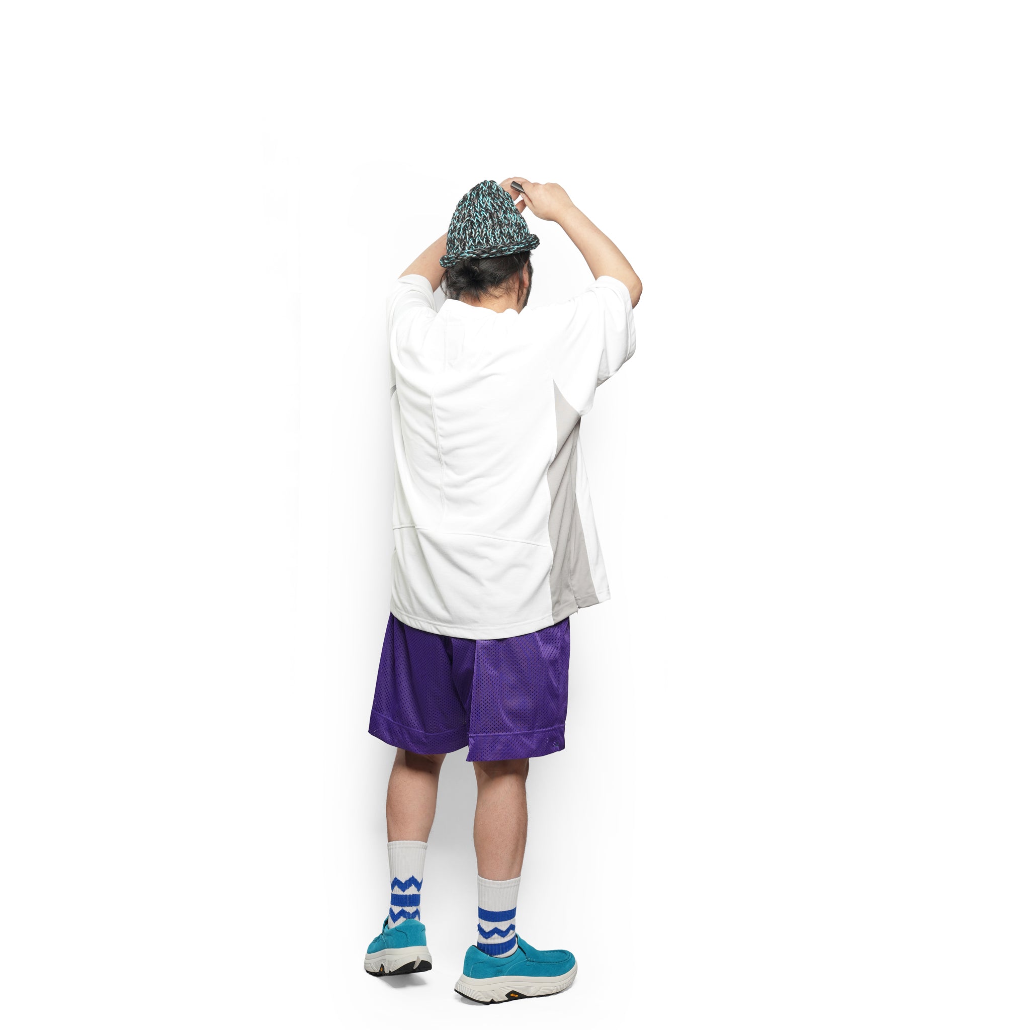 _270 ベンチレーションTEE S/S – White × Gray | UNTRACE