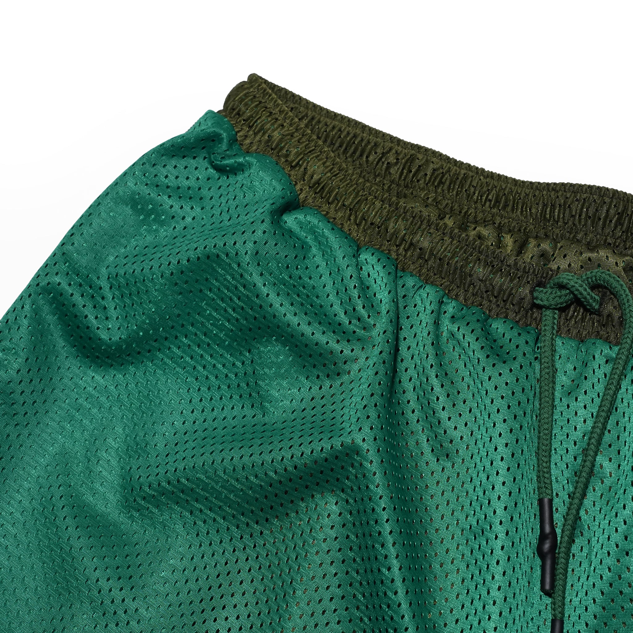 _230 リバーシブルメッシュショーツ – Green × Olive | UNTRACE