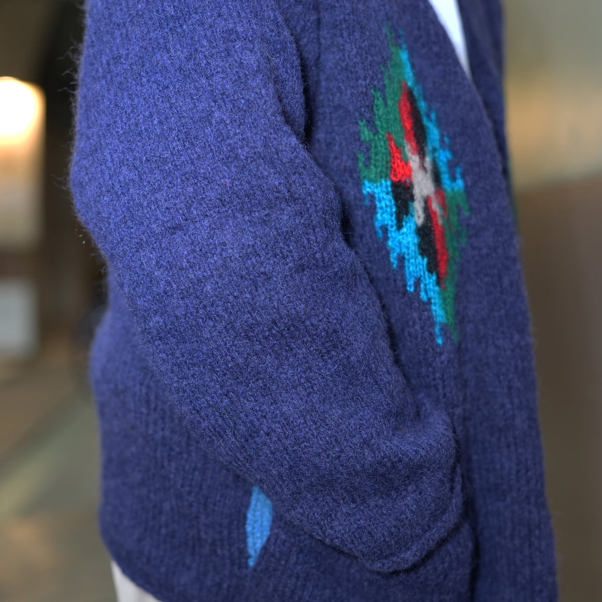 chimayo cardigan – Navy | SLOW HANDS