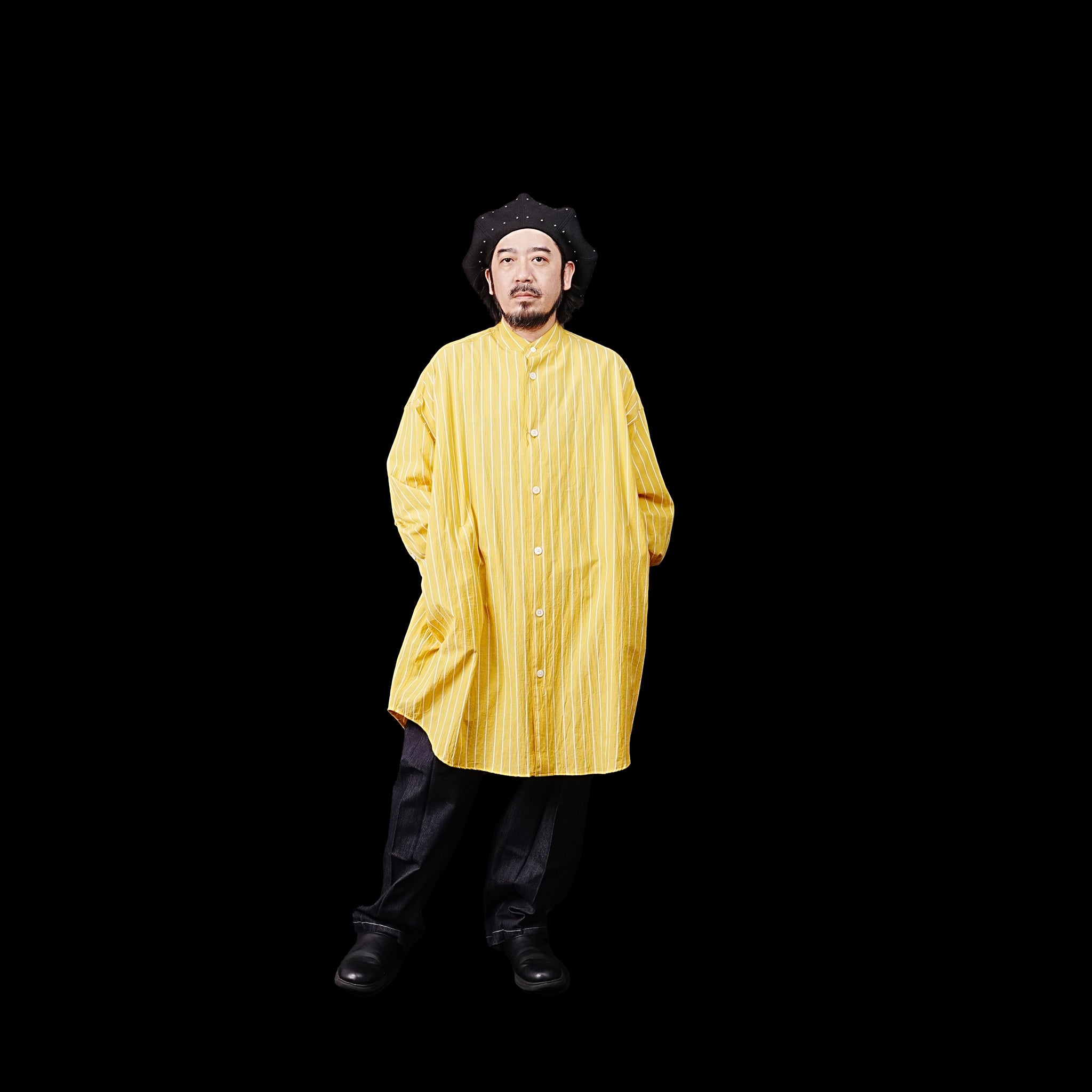 Big Shirts Stripe –  Yellow | PHABLIC × KAZUI