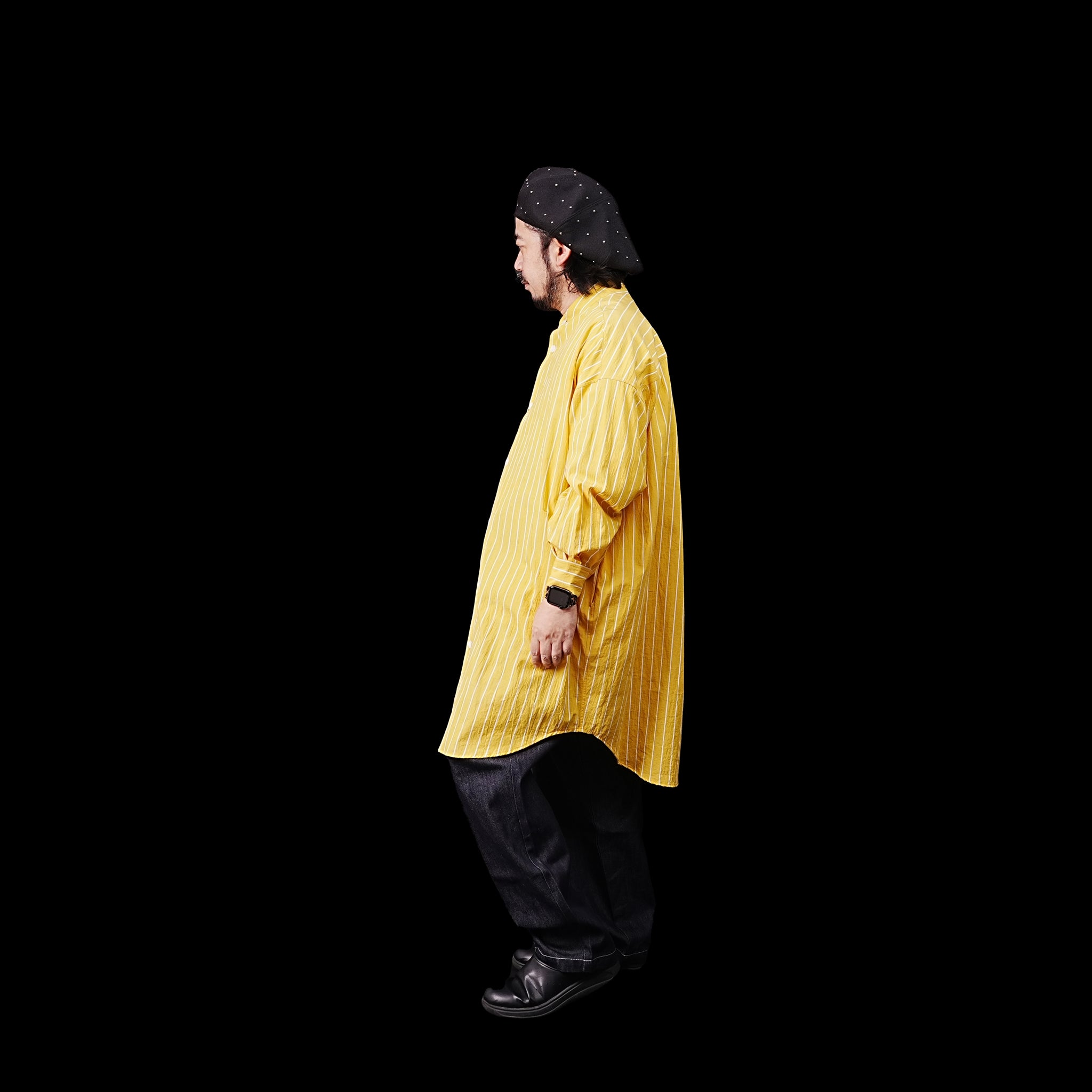 Big Shirts Stripe –  Yellow | PHABLIC × KAZUI