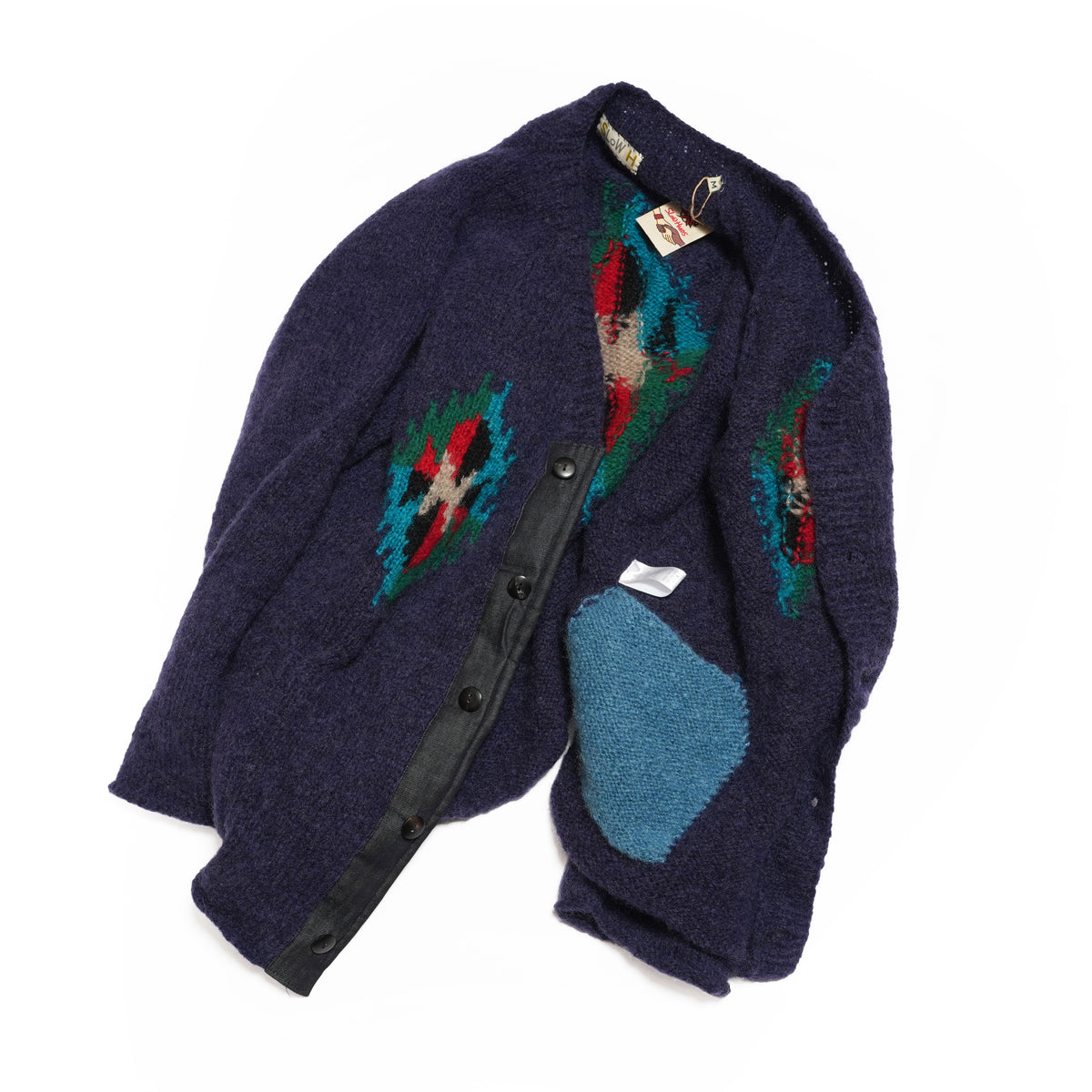 chimayo cardigan – Navy | SLOW HANDS
