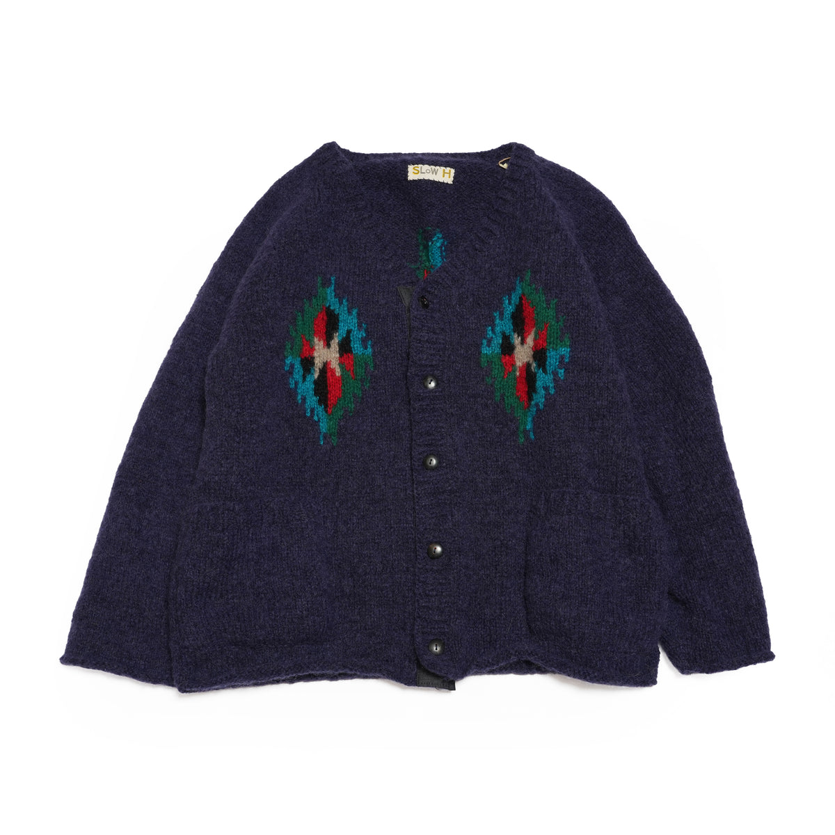 chimayo cardigan – Navy | SLOW HANDS