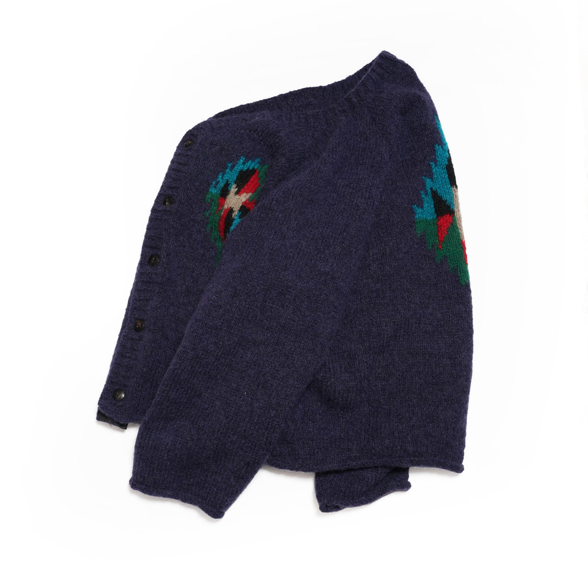 chimayo cardigan – Navy | SLOW HANDS